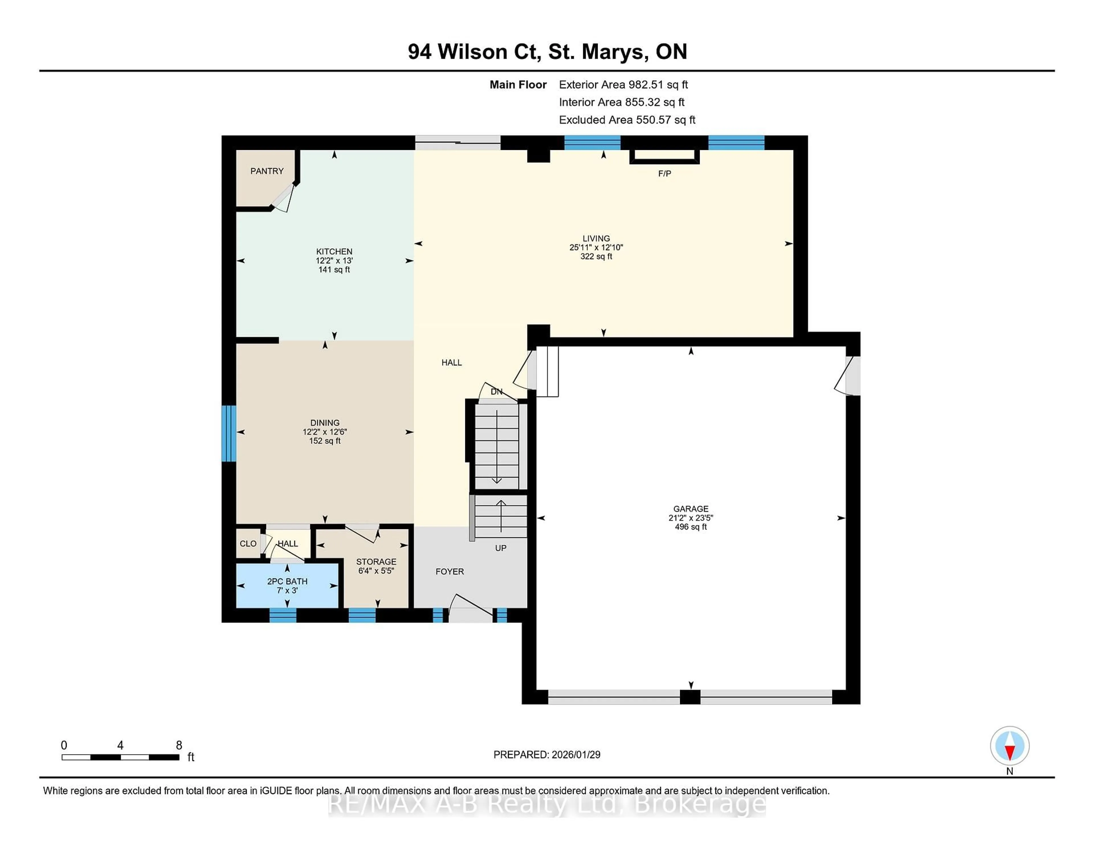 Floor plan for 94 Wilson Crt, St. Marys Ontario N4X 0B6