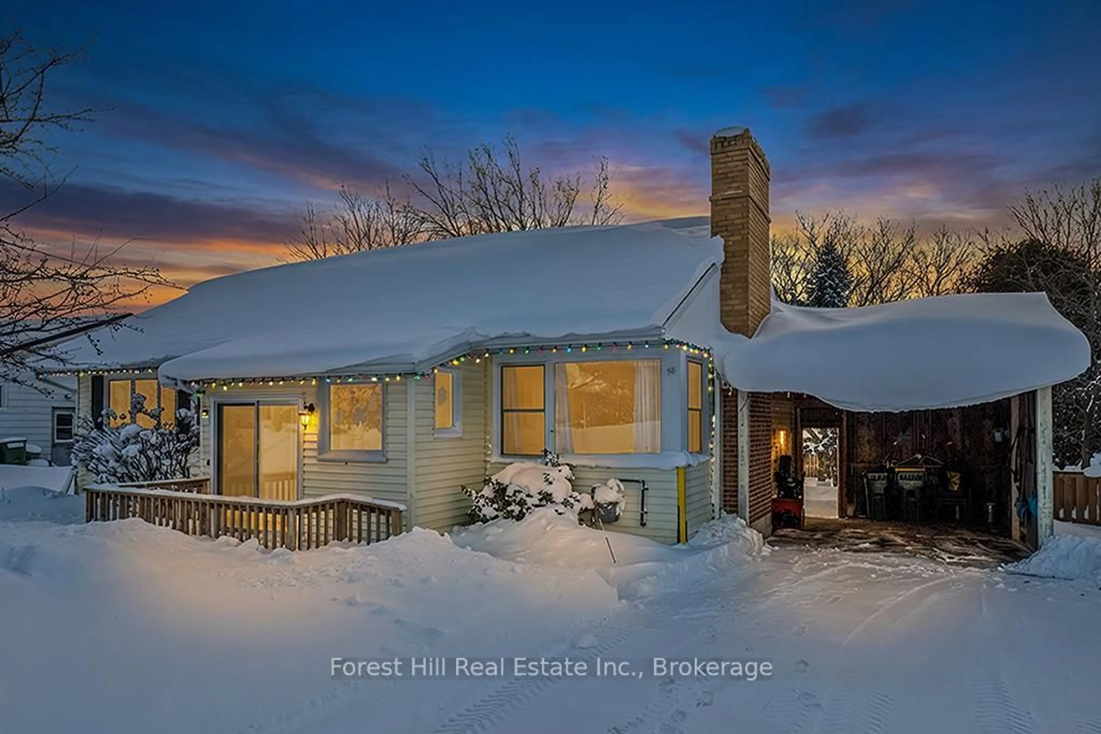 A pic from outside/outdoor area/front of a property/back of a property/a pic from drone, street for 58 Edith Ave, Grey Highlands Ontario N0C 1H0