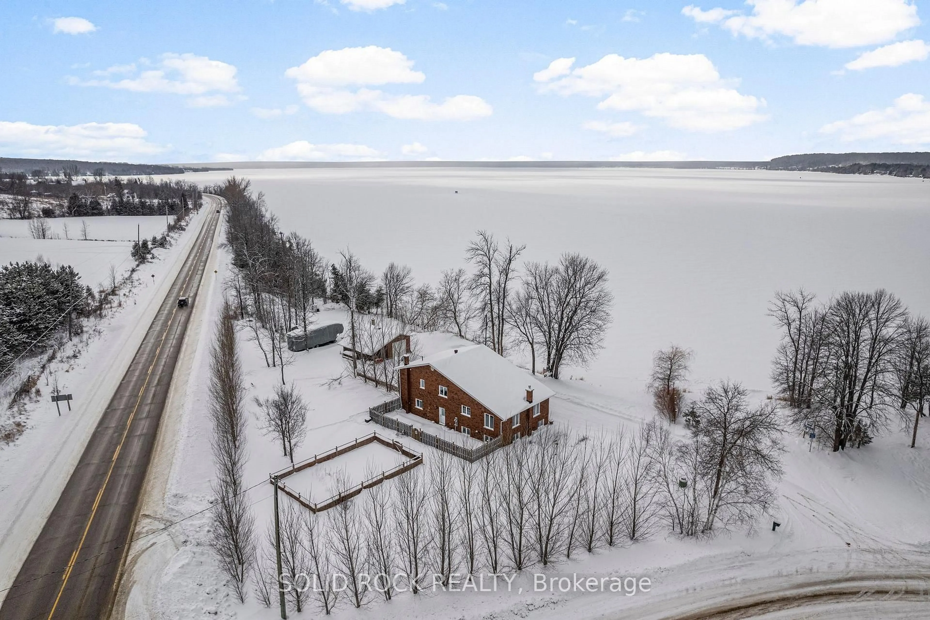 A pic from outside/outdoor area/front of a property/back of a property/a pic from drone, unknown for 86 Township Park Rd, Eganville Ontario K0J 1T0