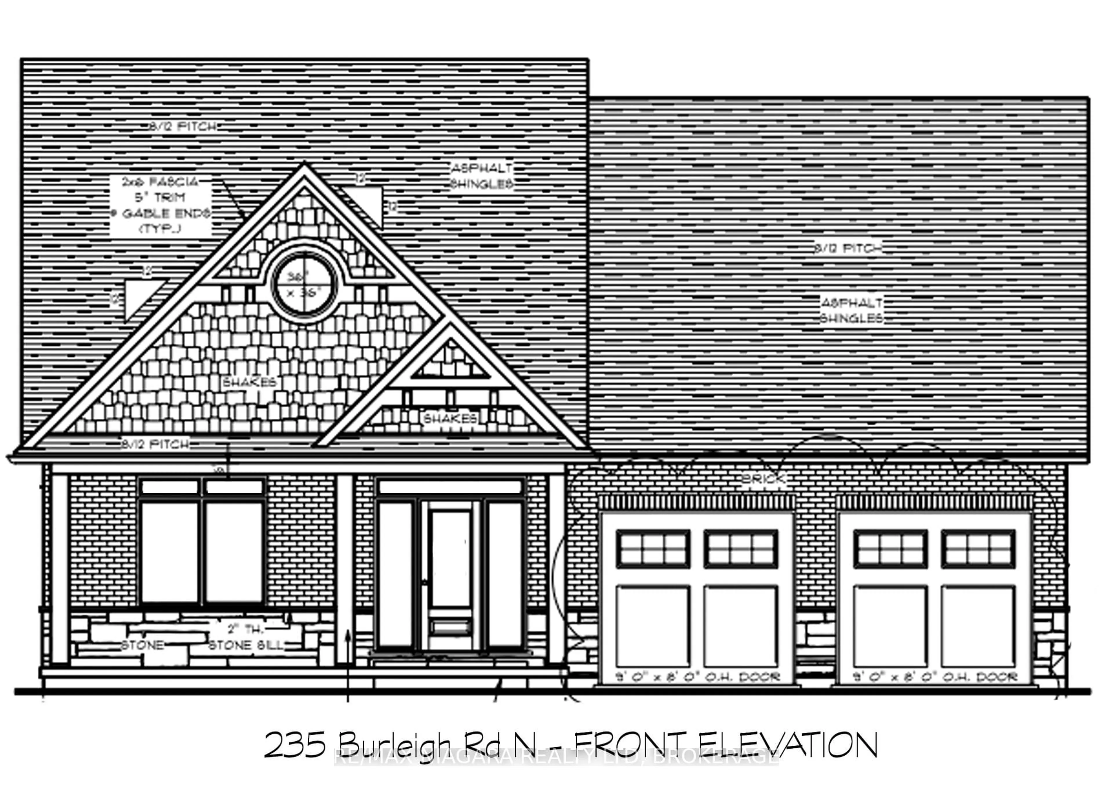 Home with brick exterior material, building for 235 Burleigh Rd, Fort Erie Ontario L0S 1N0
