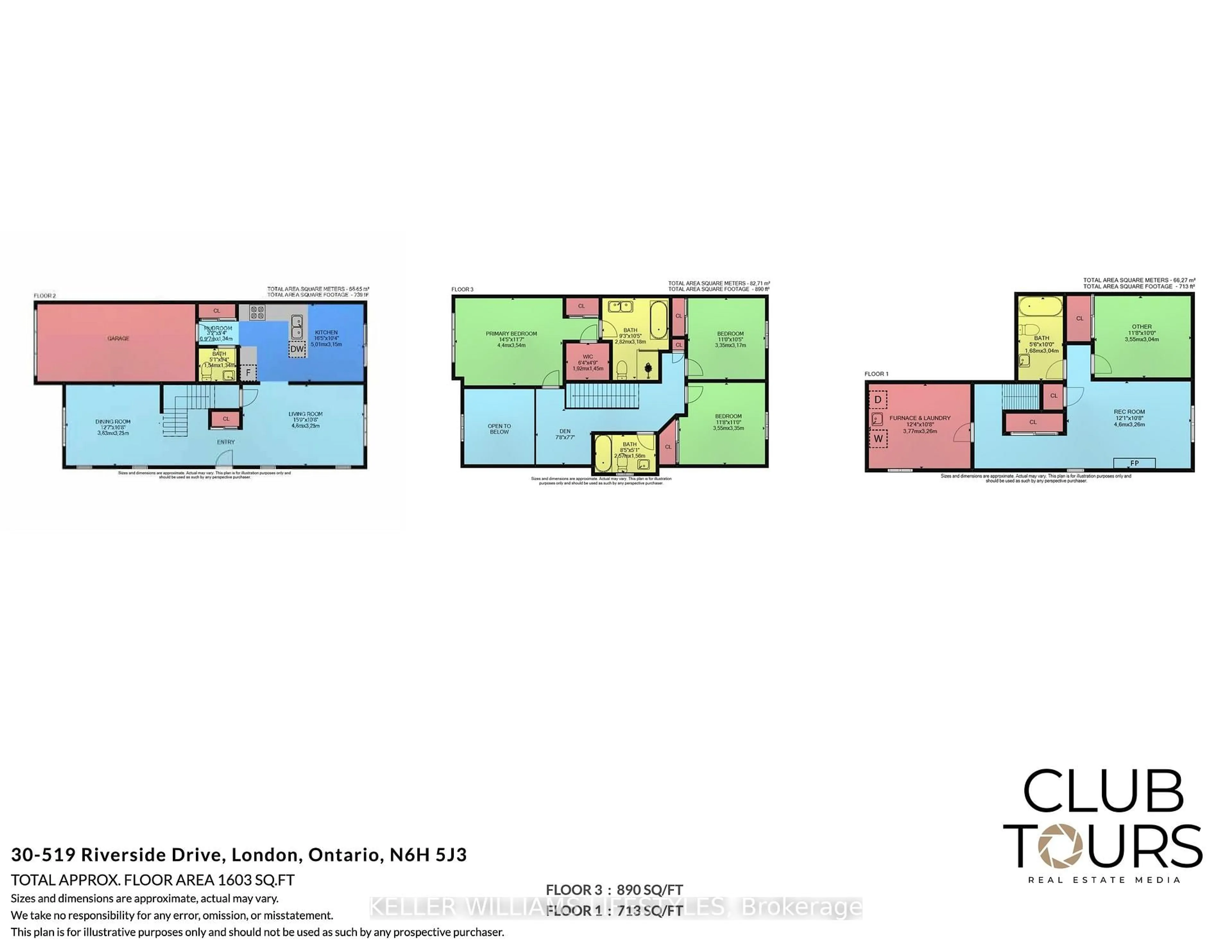Floor plan for 519 Riverside Dr #30, London North Ontario N6H 5J3