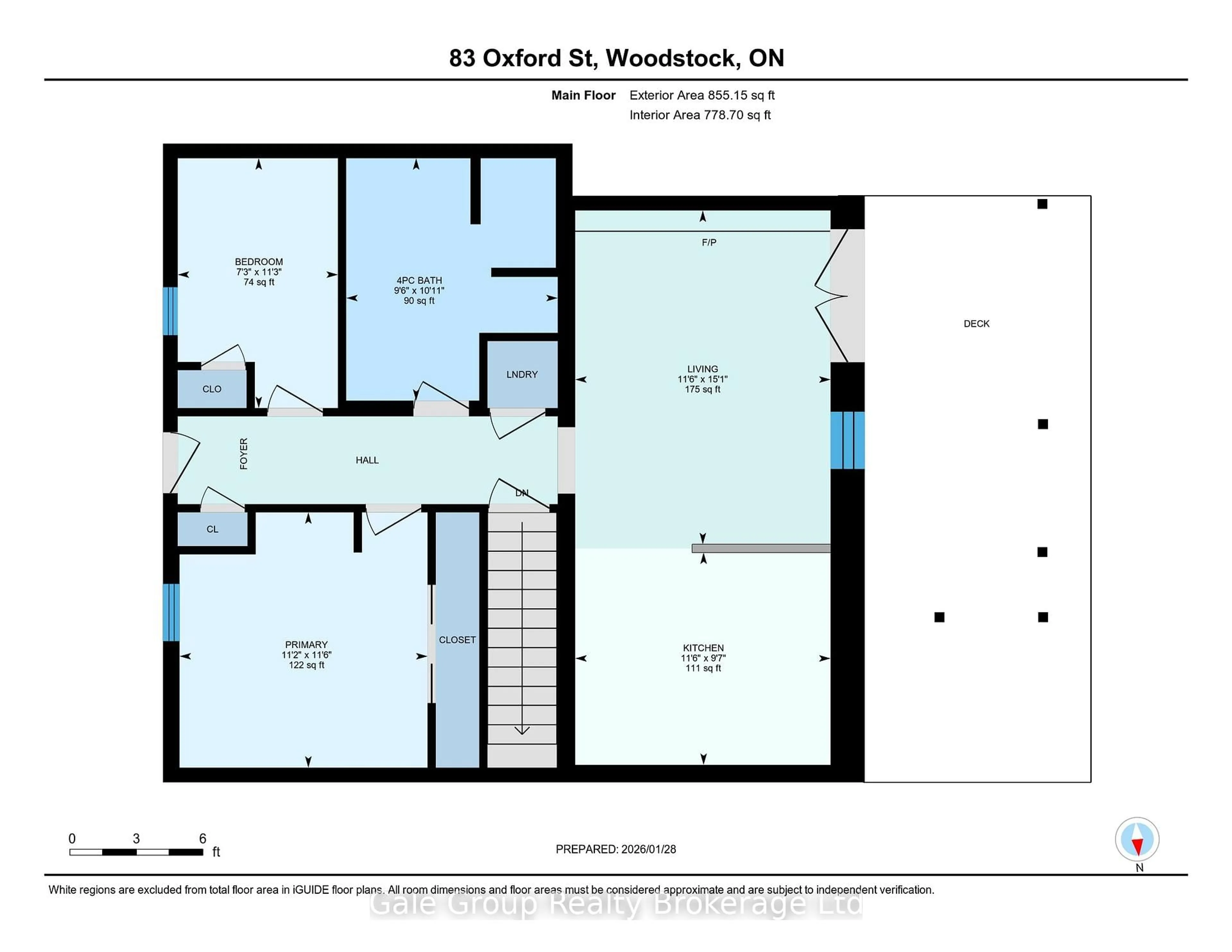 Floor plan for 83 Oxford St, Woodstock Ontario N4S 6A4