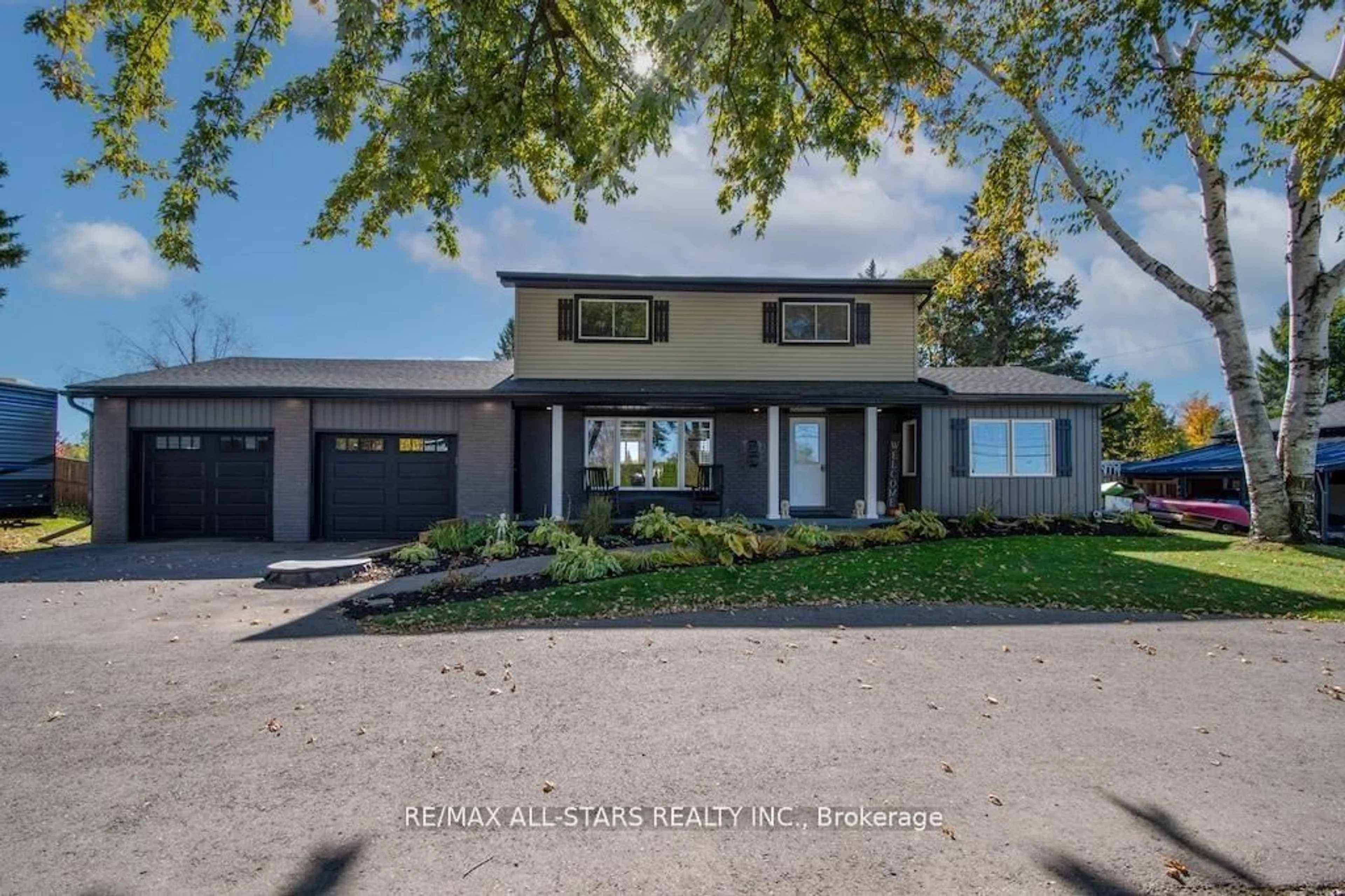 A pic from outside/outdoor area/front of a property/back of a property/a pic from drone, water/lake/river/ocean view for 1412 7A Highway, Kawartha Lakes Ontario L0A 1A0