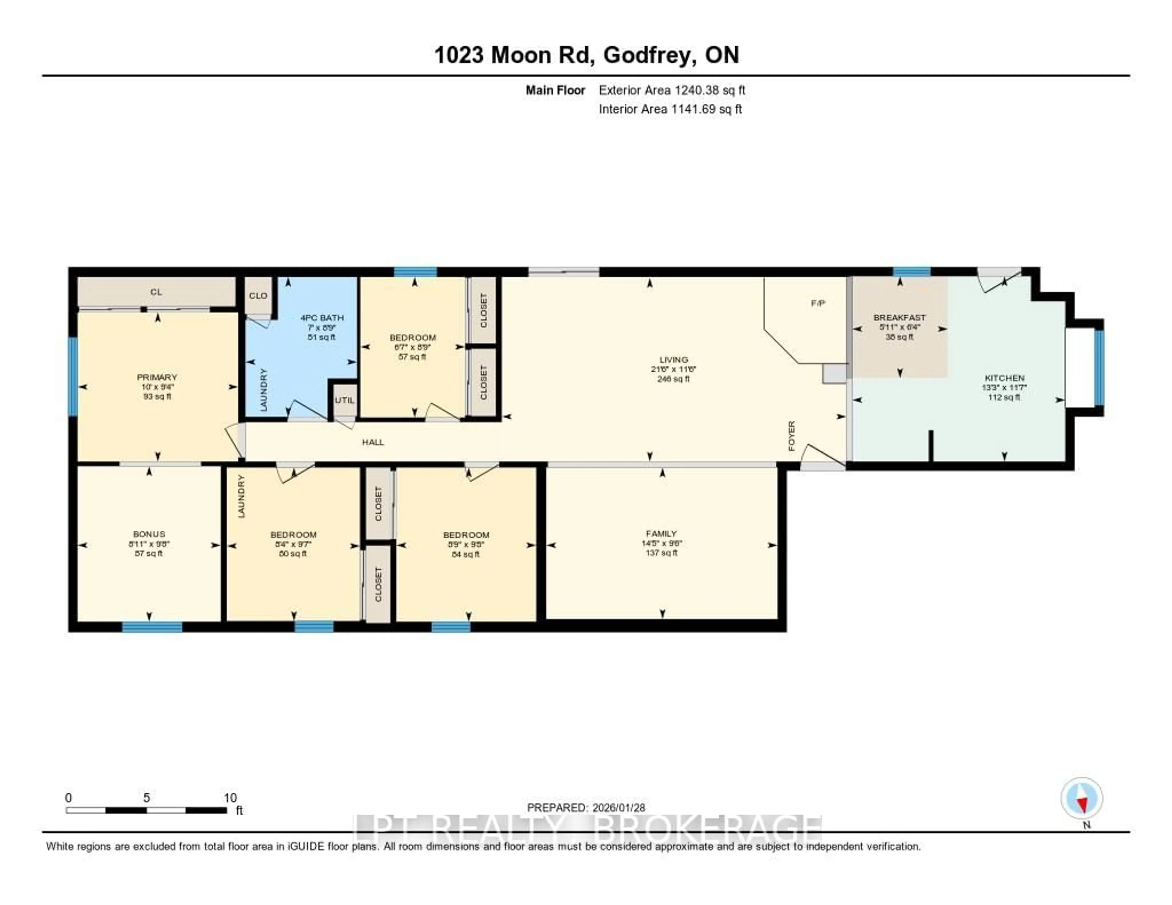 Floor plan for 1023 Moon Rd, Godfrey Ontario K0H 1T0