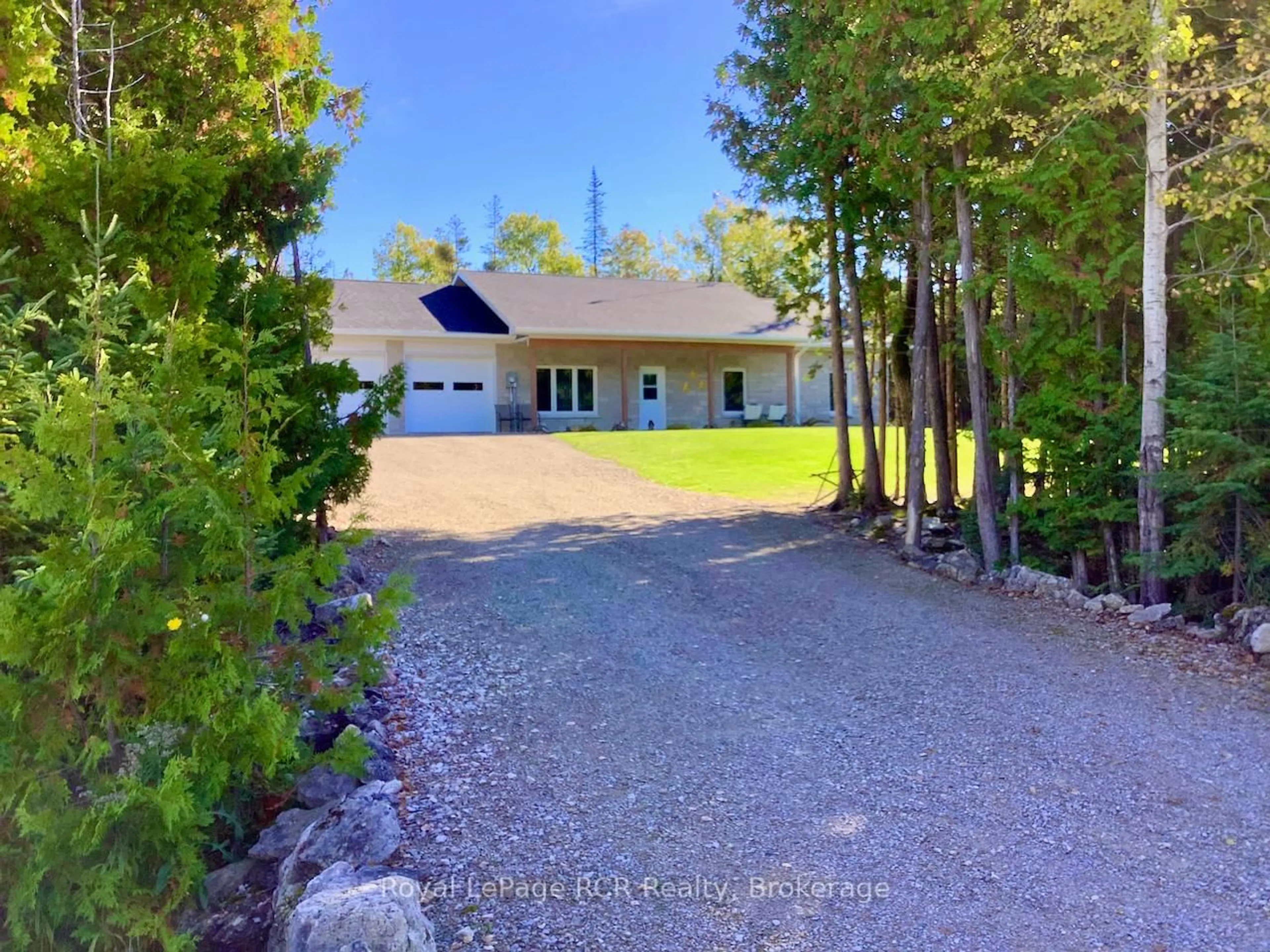 A pic from outside/outdoor area/front of a property/back of a property/a pic from drone, unknown for 118 Fowlie Rd, Northern Bruce Peninsula Ontario N0H 1W0