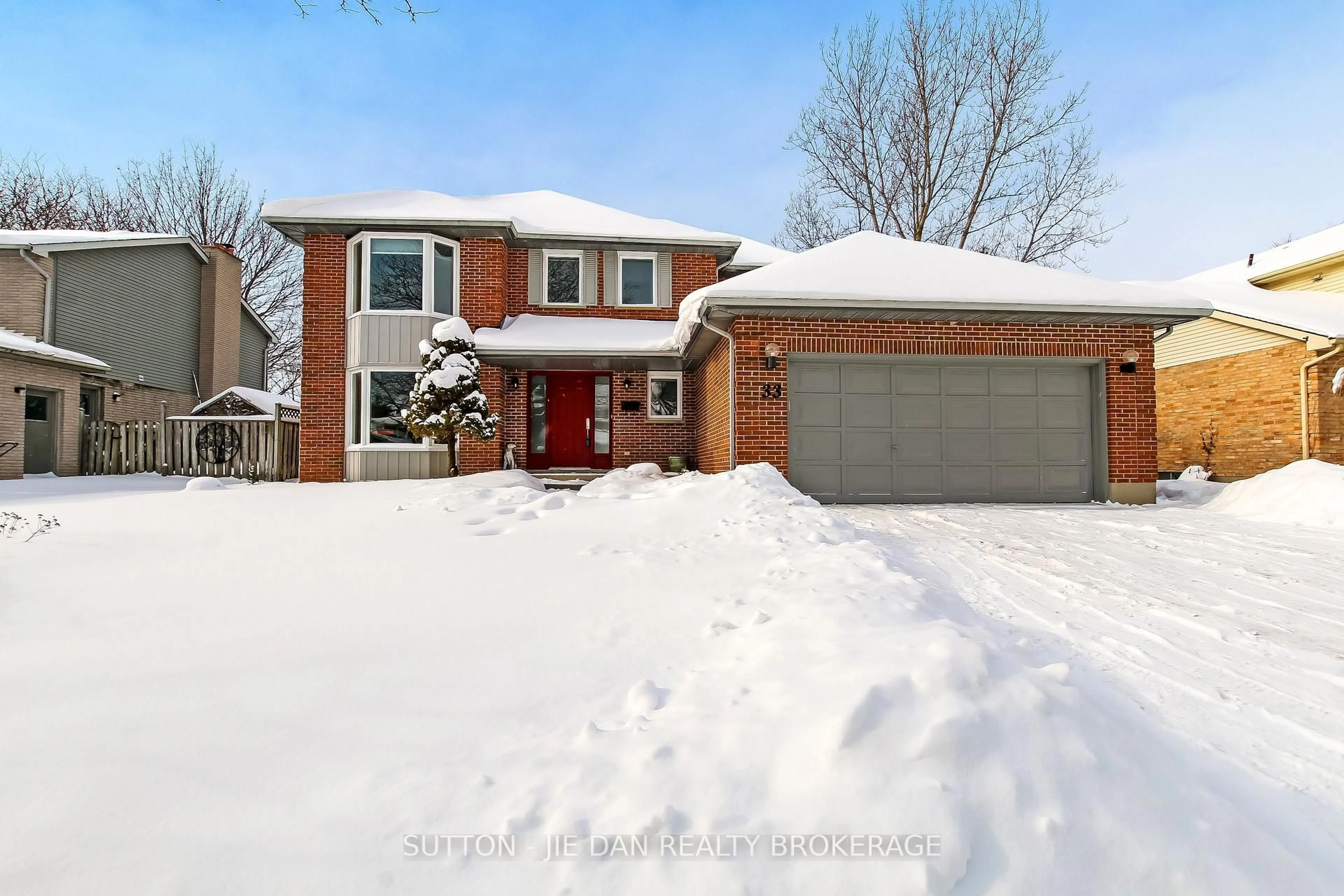 Home with brick exterior material, street for 33 Repton Ave, London North Ontario N5X 3G3