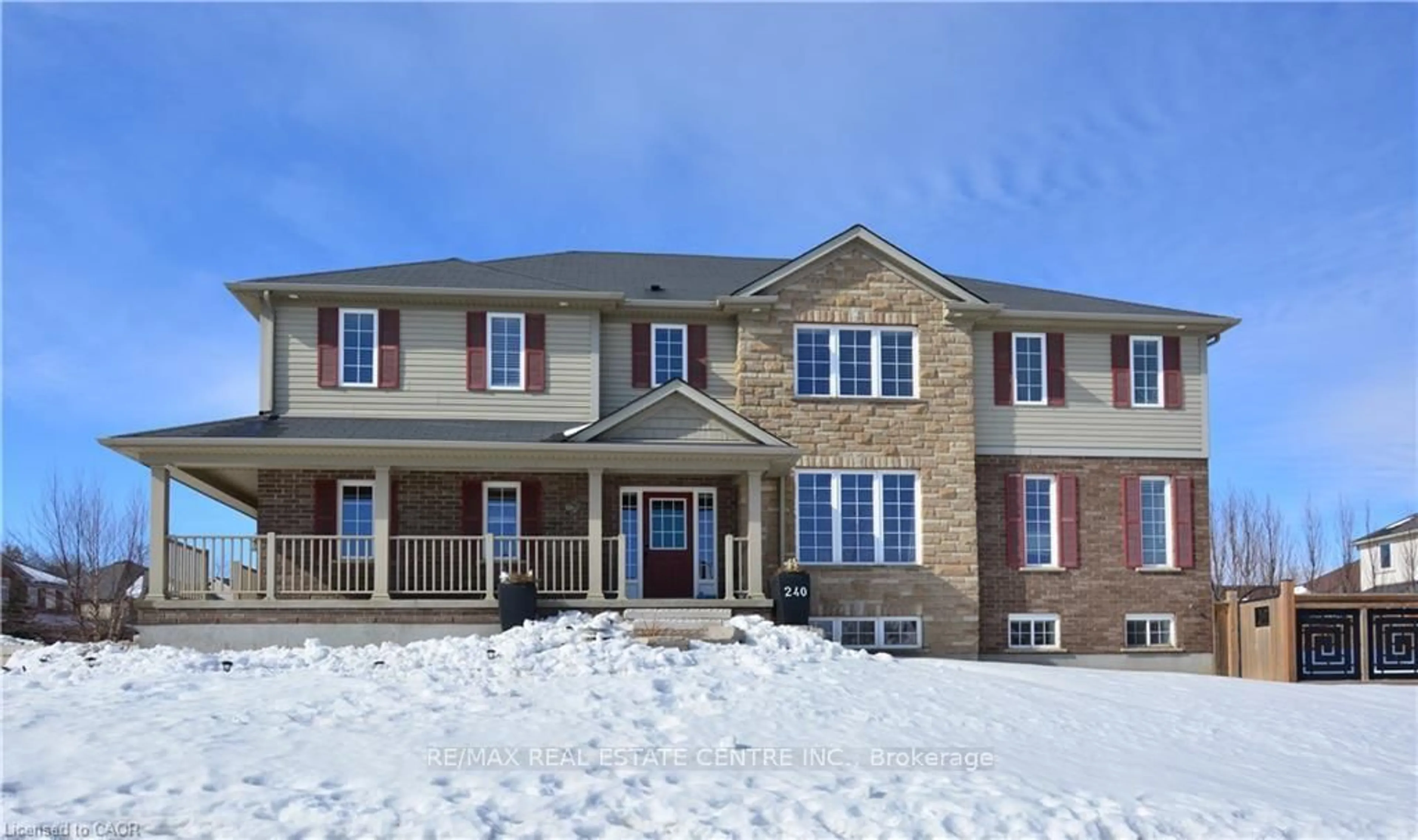 Home with brick exterior material, building for 240 Bismark Dr, Cambridge Ontario N1S 0A5