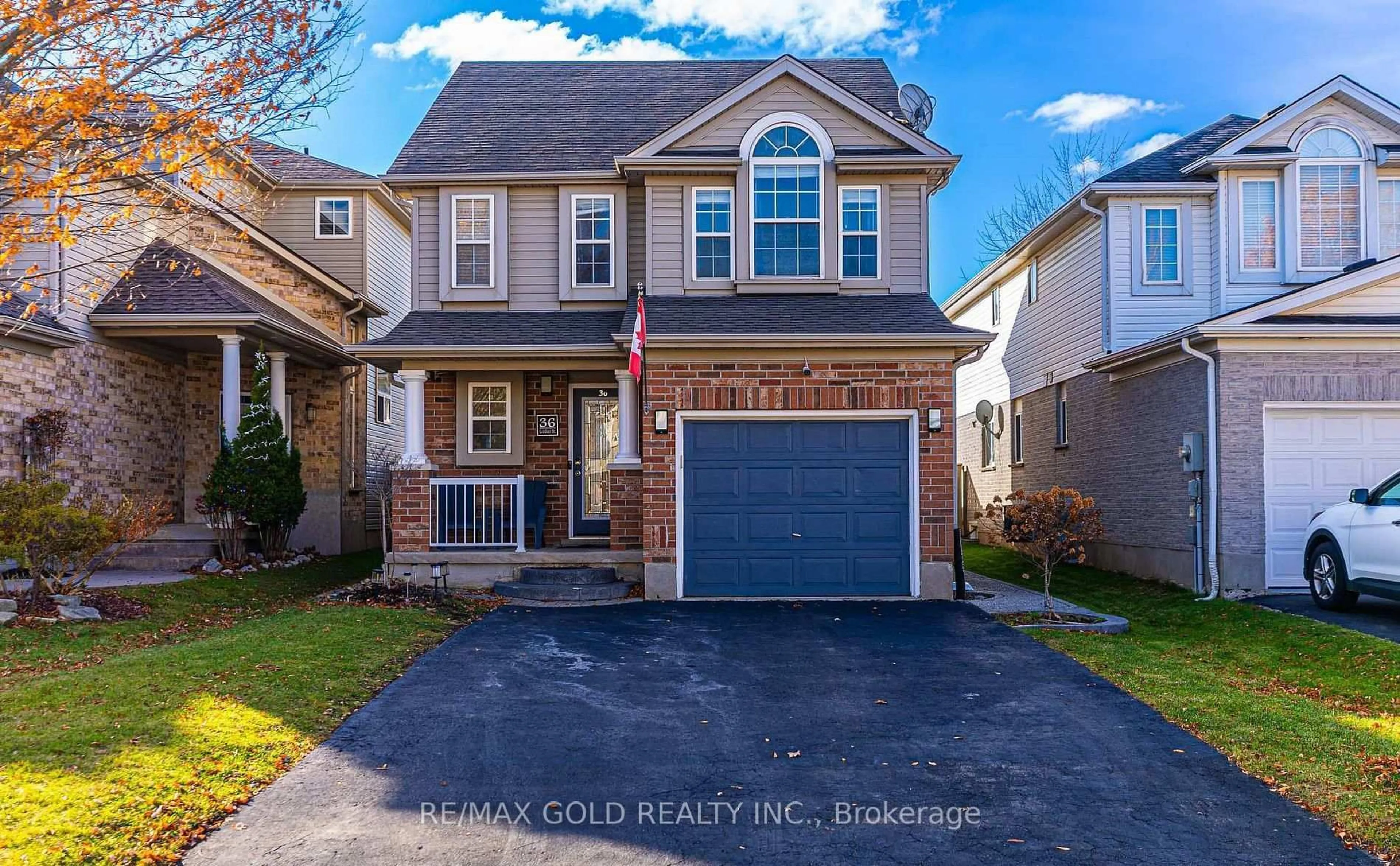 Home with vinyl exterior material, street for 36 Lardner St, Cambridge Ontario N3C 4K6