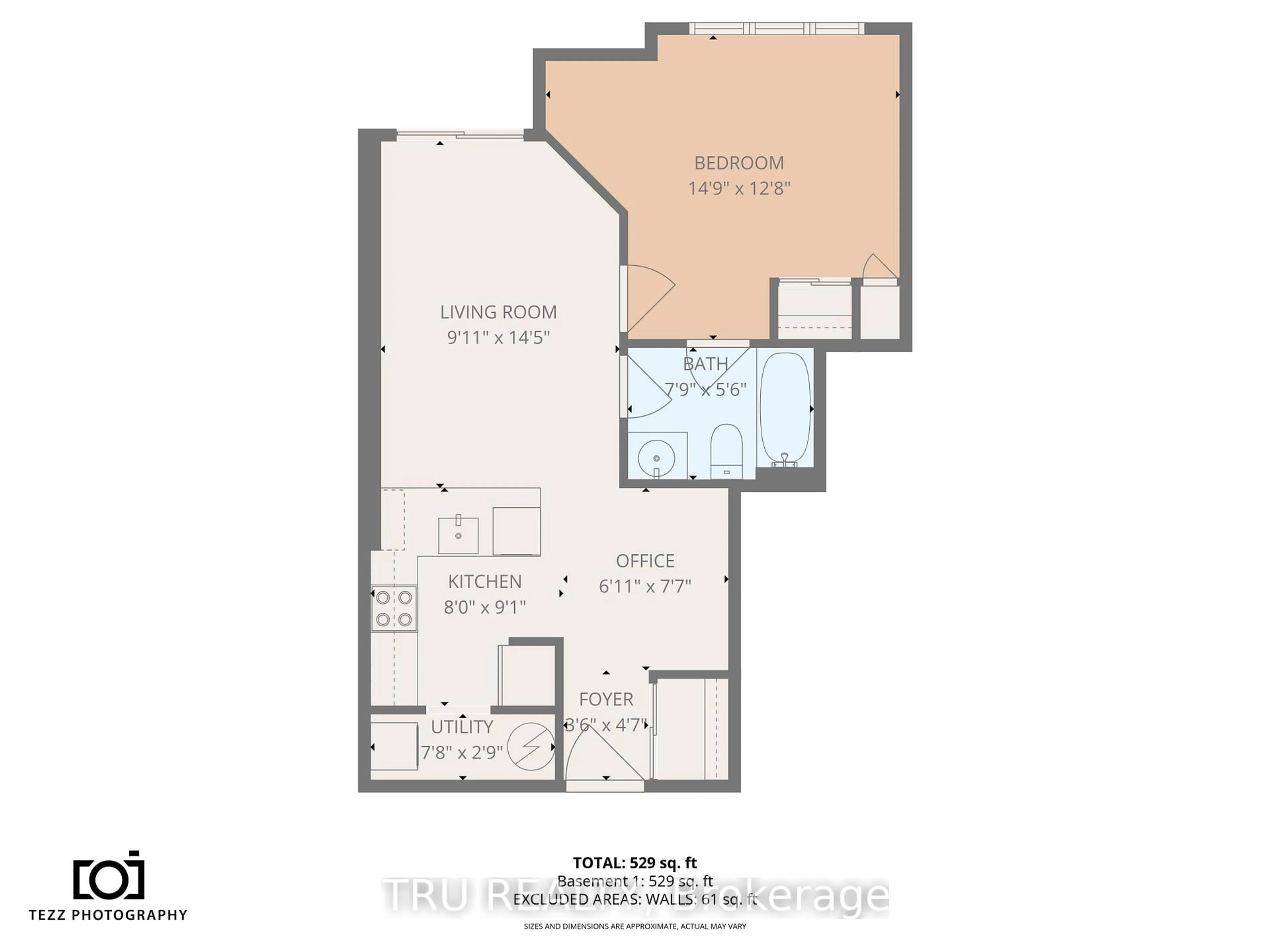 Floor plan for 314 Central Park Dr #104, Ottawa Ontario K2C 0R2