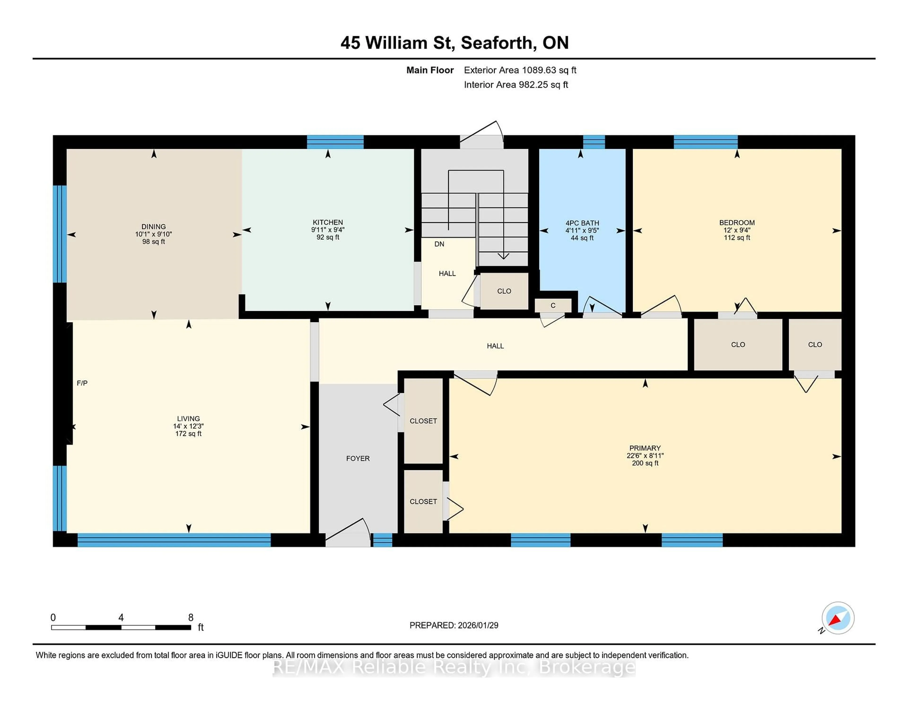 Floor plan for 45 William St, Huron East Ontario N0K 1G0