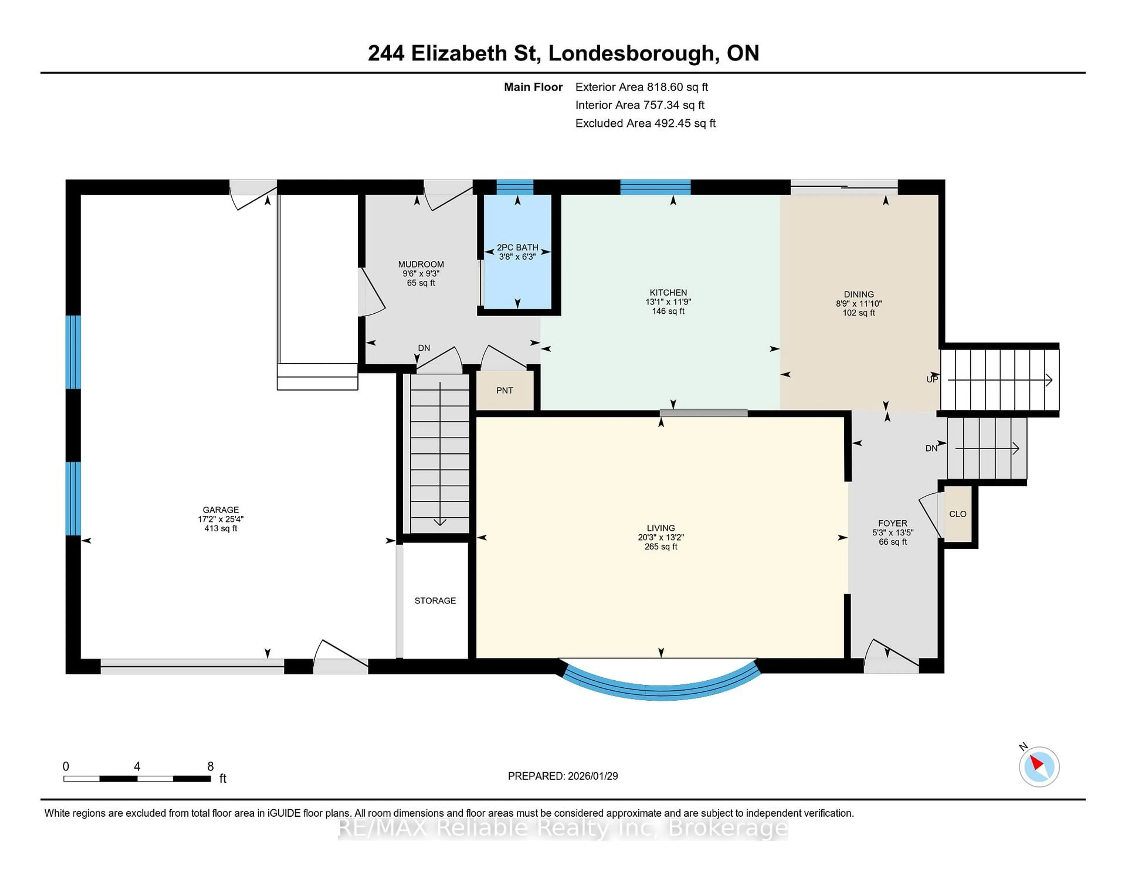 Floor plan for 244 Elizabeth St, Central Huron Ontario N0M 2H0