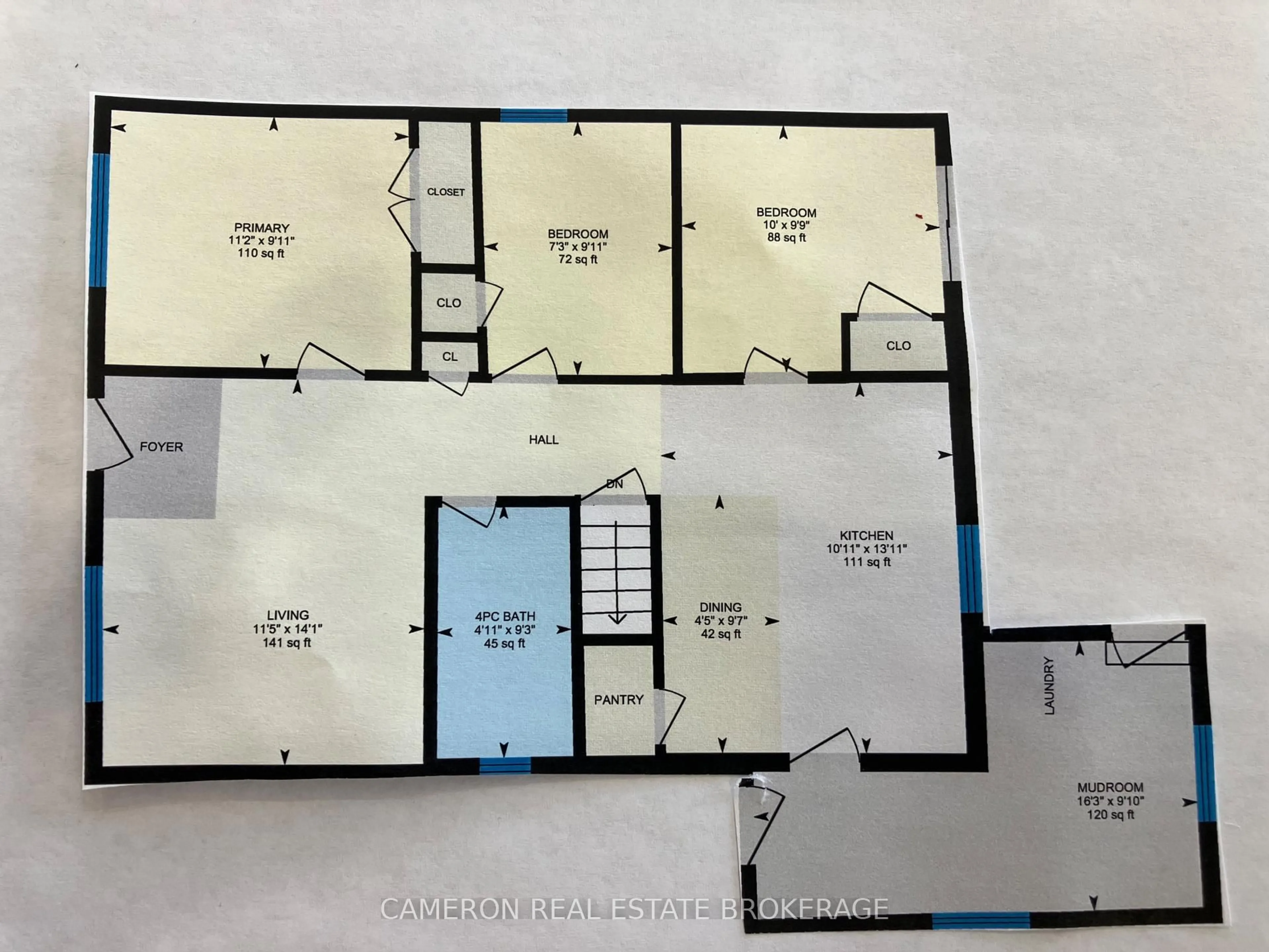 Floor plan for 1109 Larin Ave, Cornwall Ontario K6H 4C7
