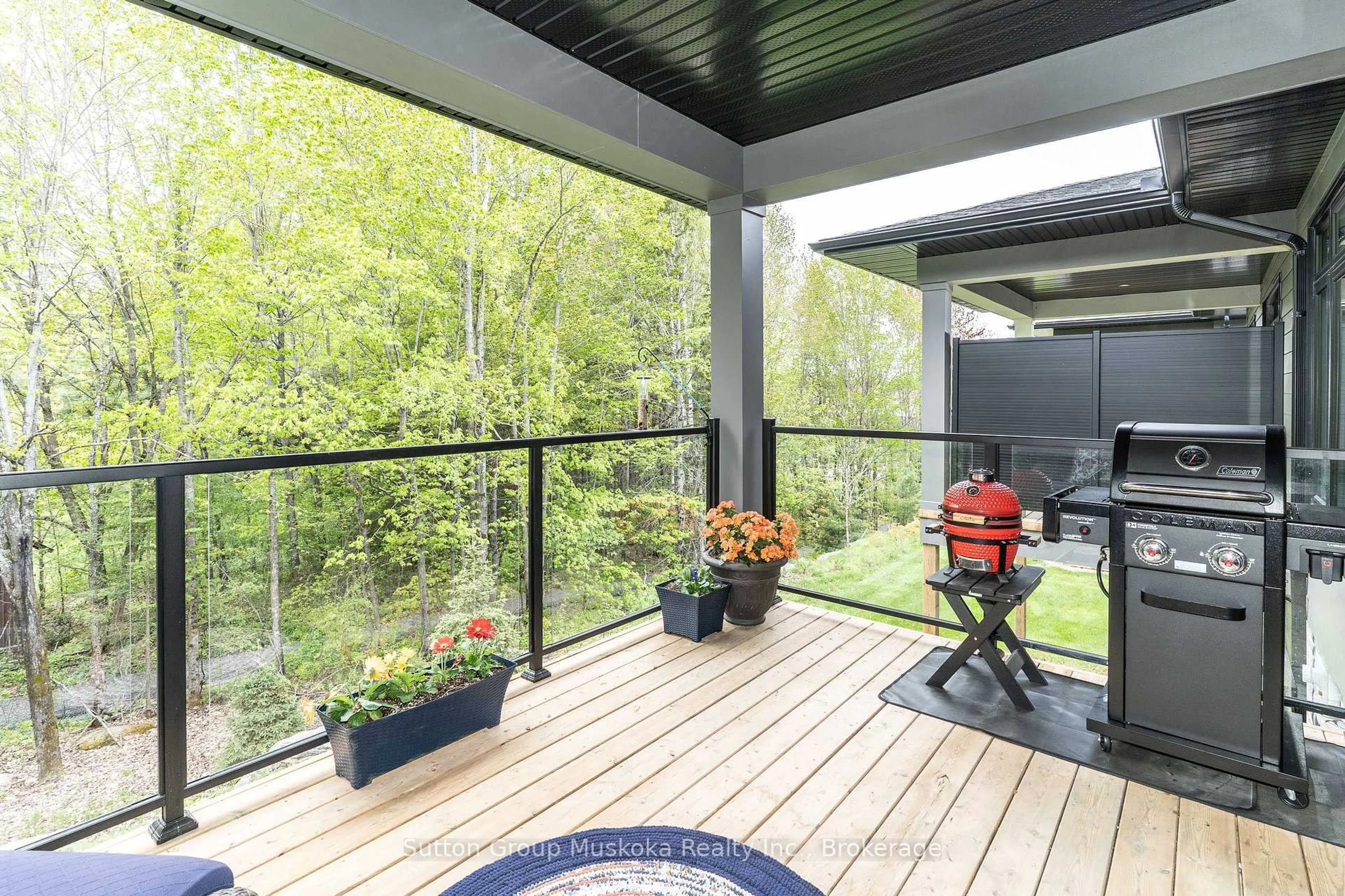 Patio, forest/trees view for 9 Jack St, Huntsville Ontario P1H 0G4