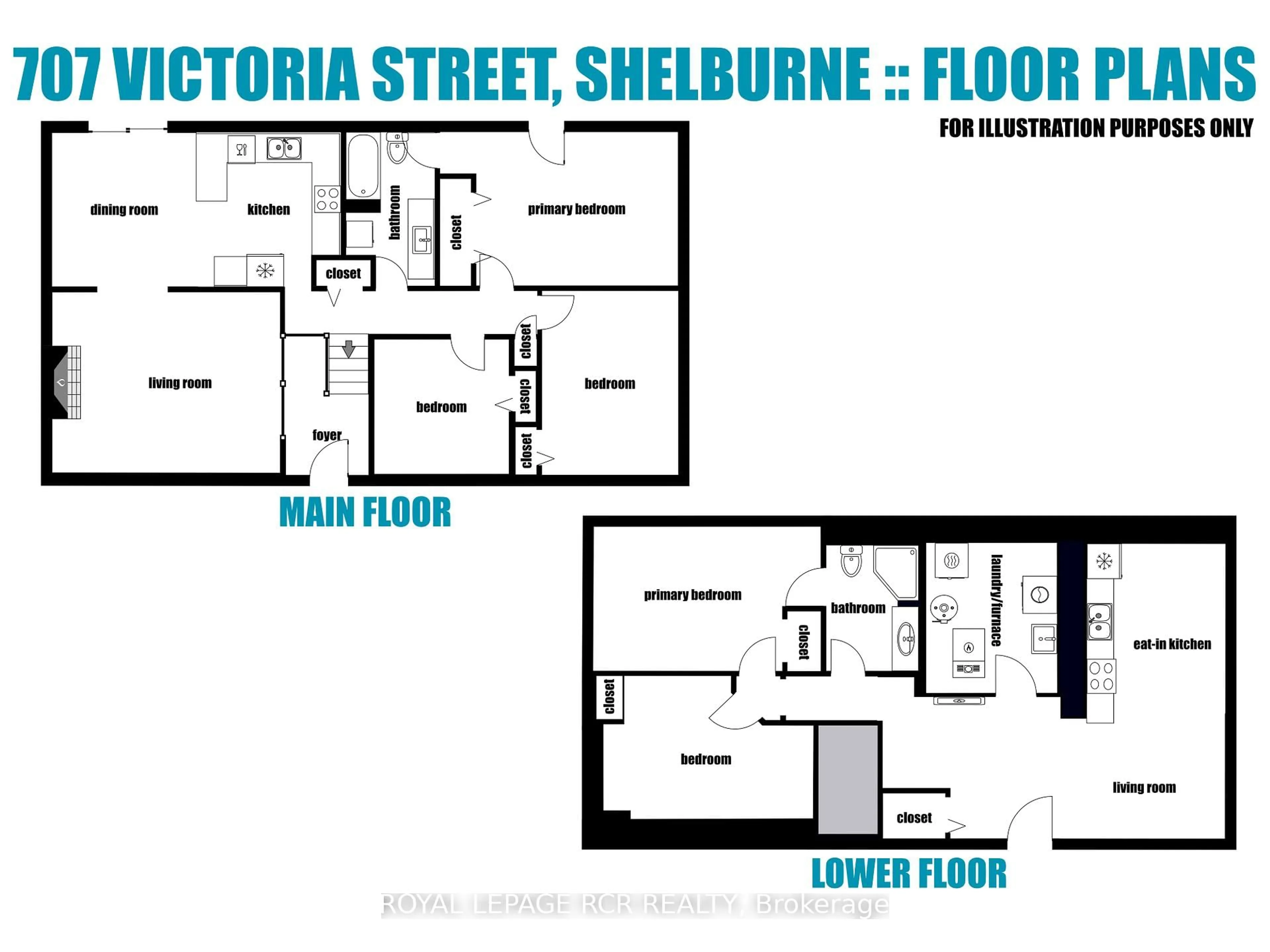 Floor plan for 707 Victoria St, Shelburne Ontario L9V 3M5