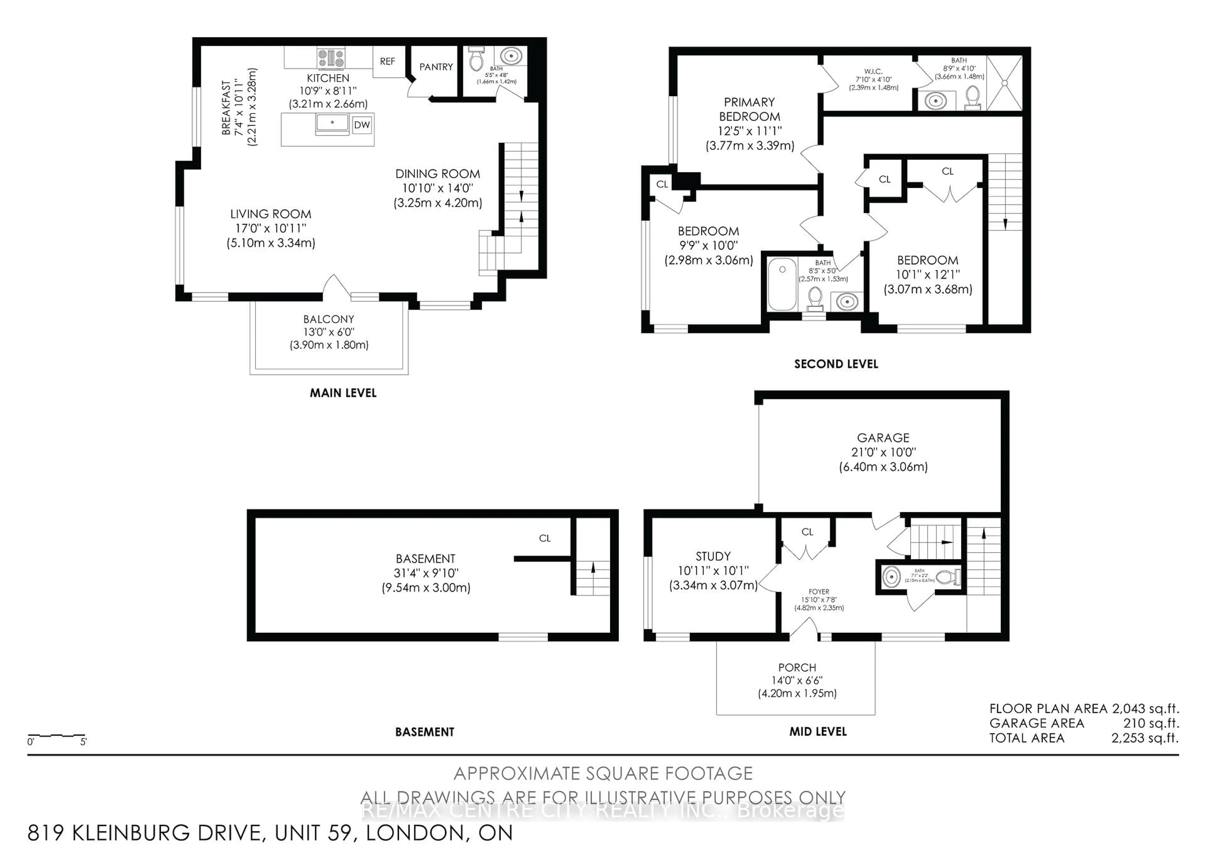 Floor plan for 819 Kleinburg Dr #59, London North Ontario N5X 0N6