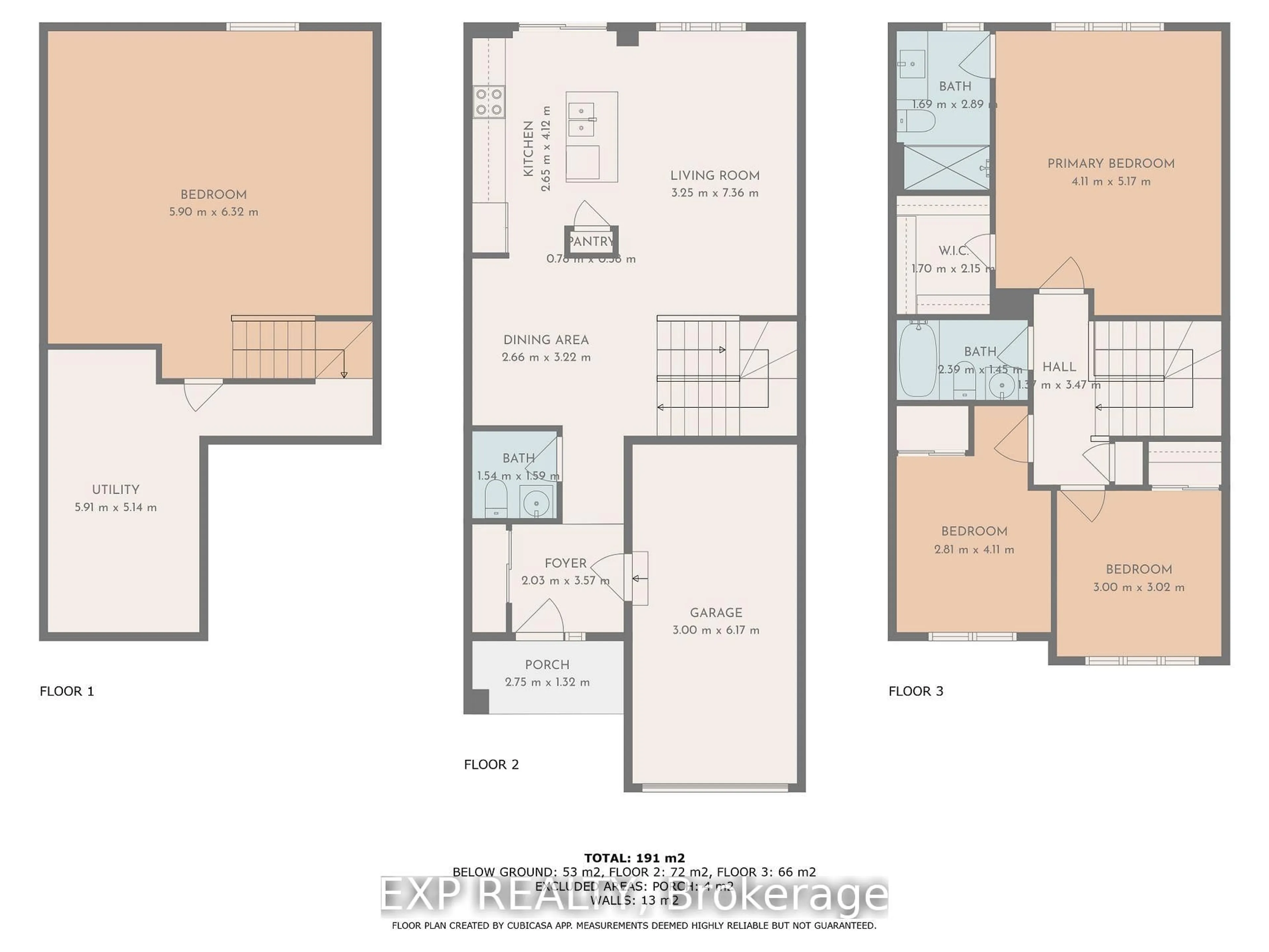 Floor plan for 2063 Caltra Cres, Ottawa Ontario K2J 6V4