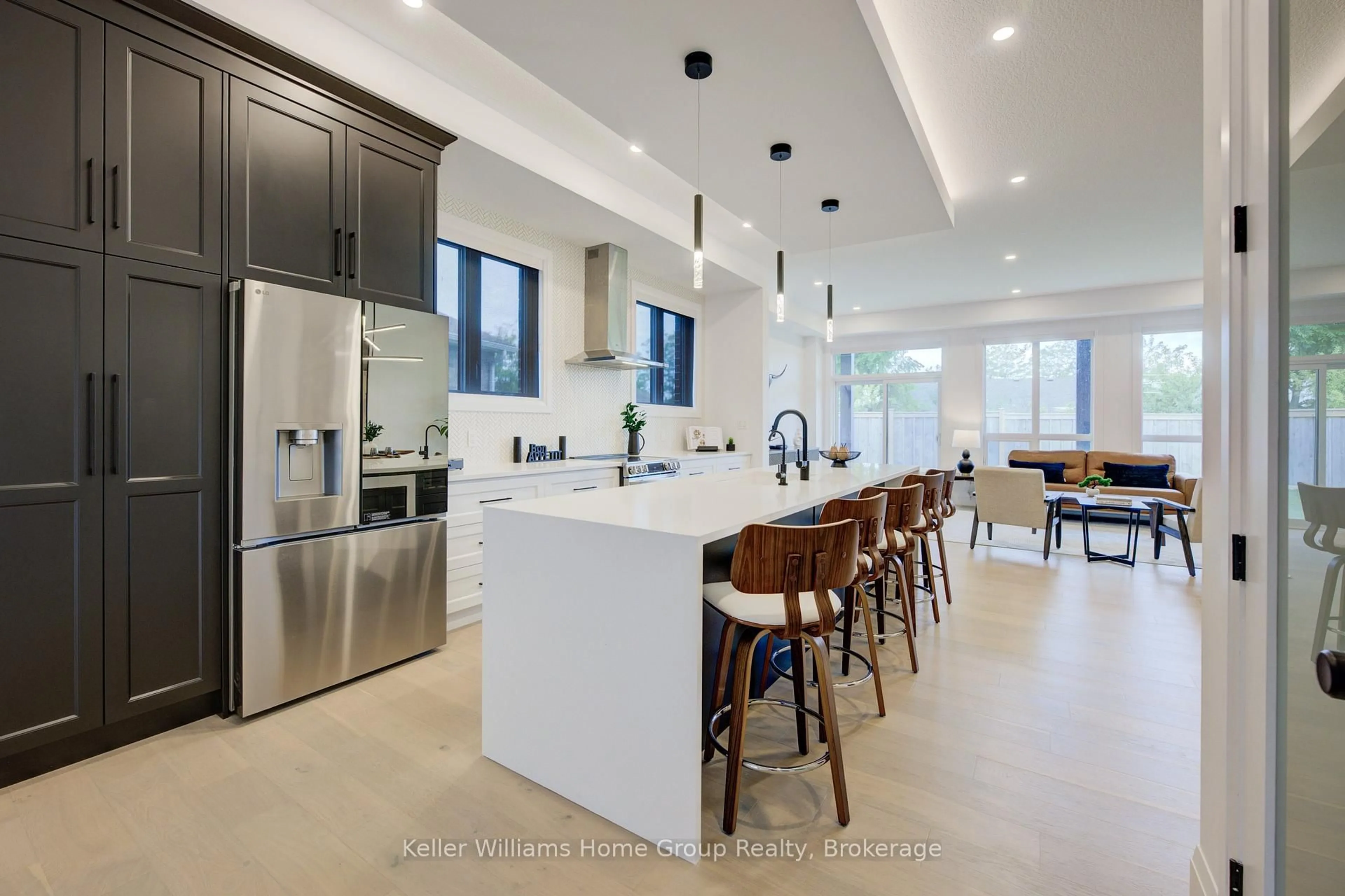 Open concept kitchen, ceramic/tile floor for 62 Lovett Lane, Guelph Ontario N1G 0H3