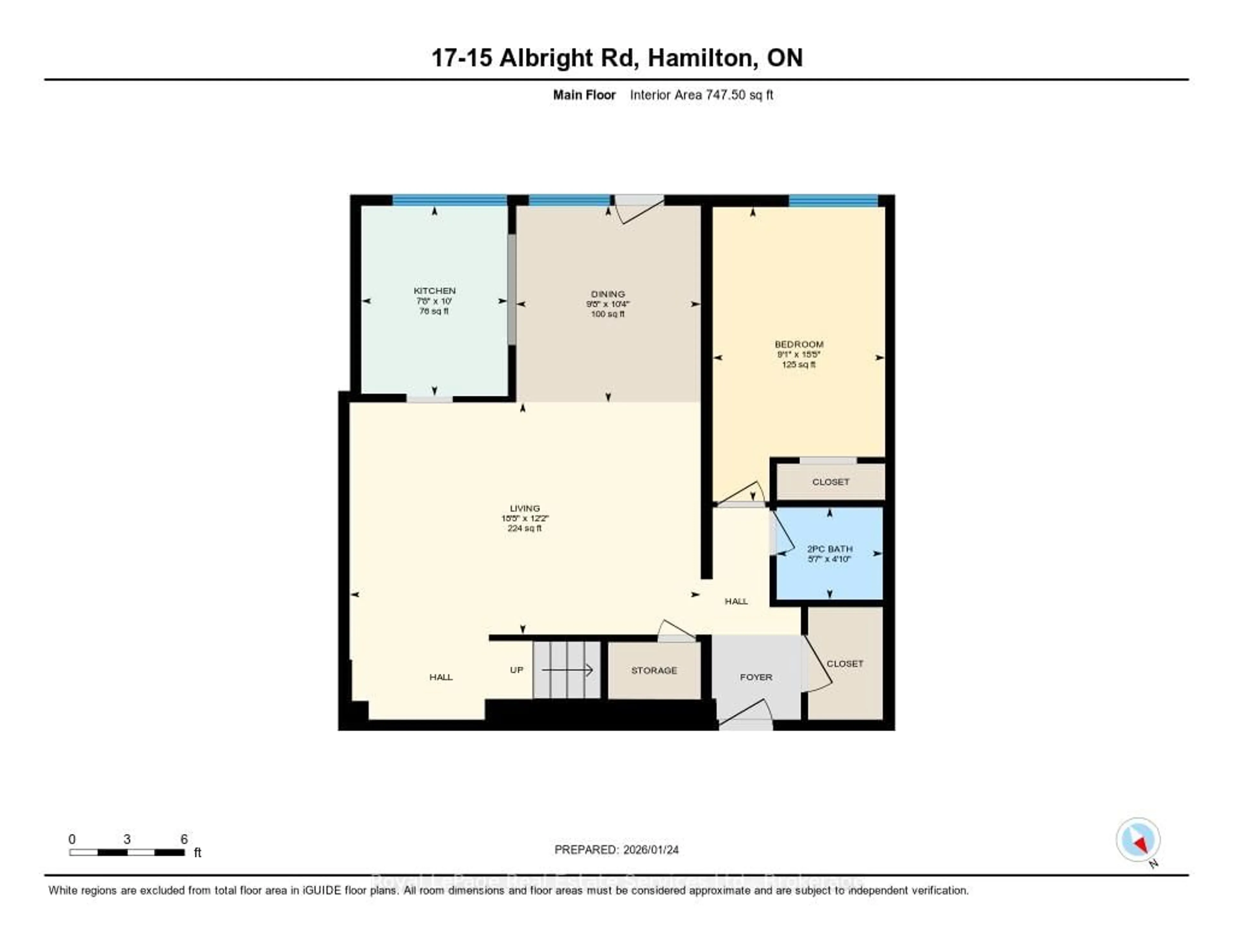 Floor plan for 15 ALBRIGHT Rd #17, Hamilton Ontario L8K 5J2