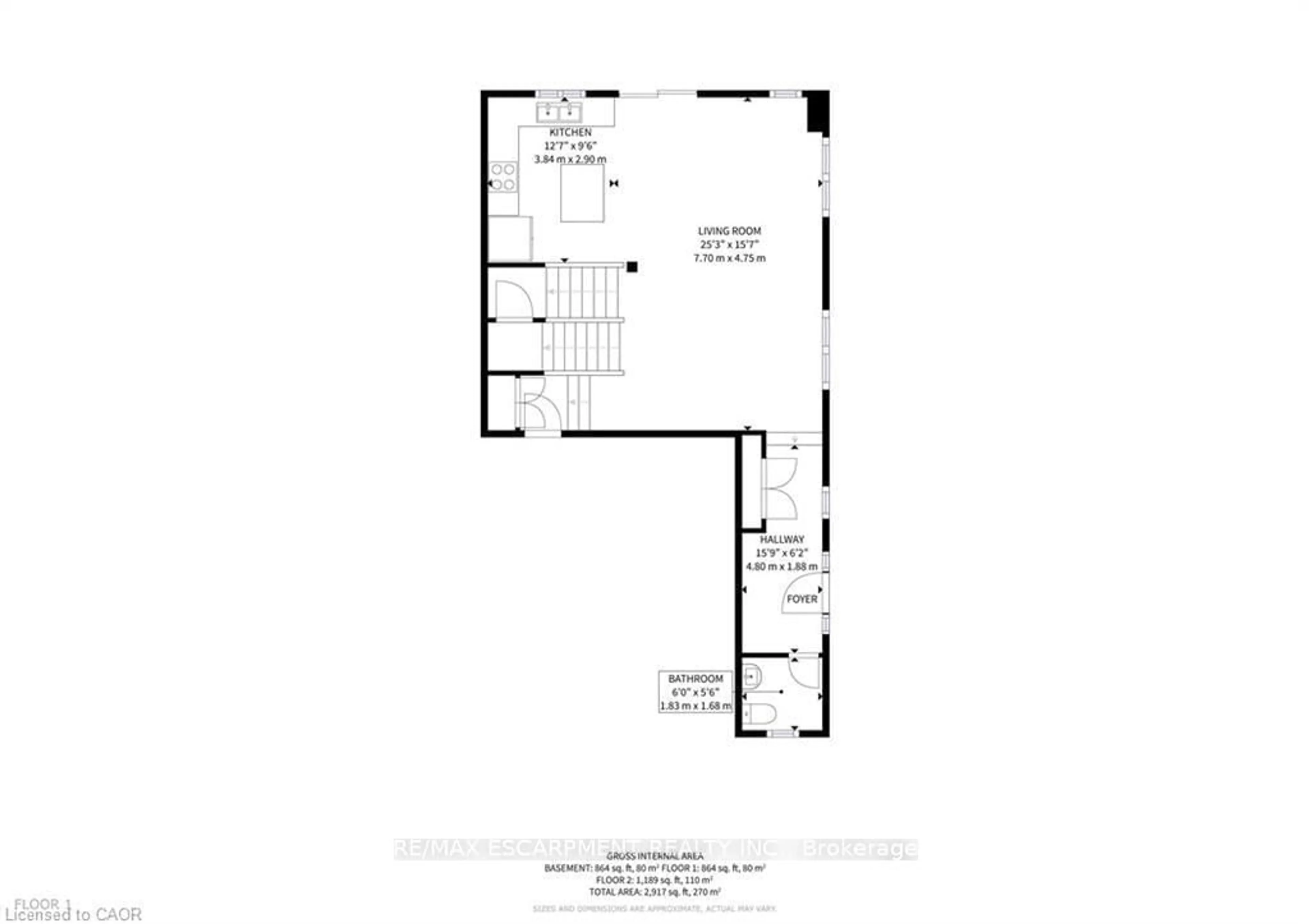 Floor plan for 175 BLACKBIRD Way, Hamilton Ontario L0R 1W0