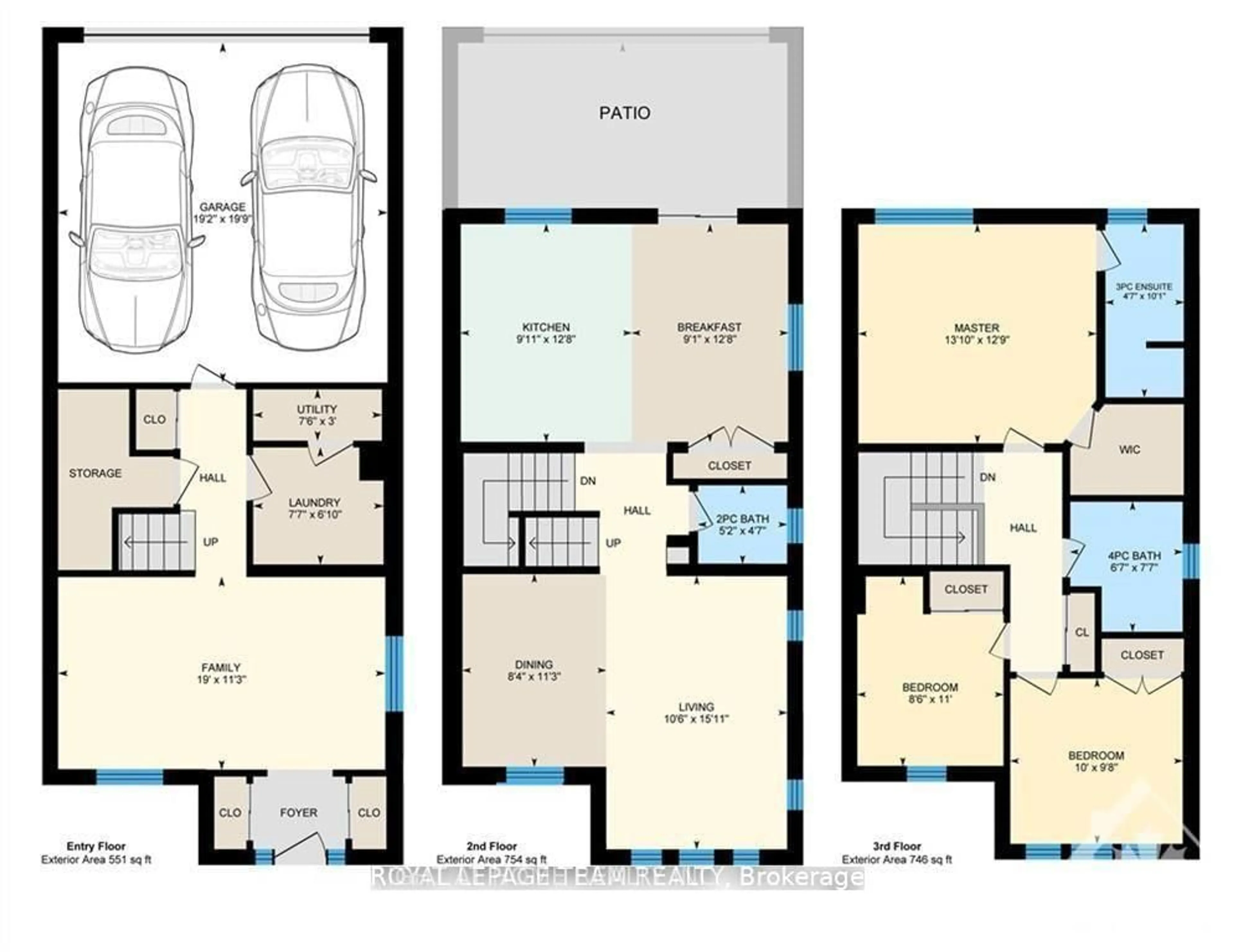 Floor plan for 161 Harmattan Ave, Ottawa Ontario K2S 0G3