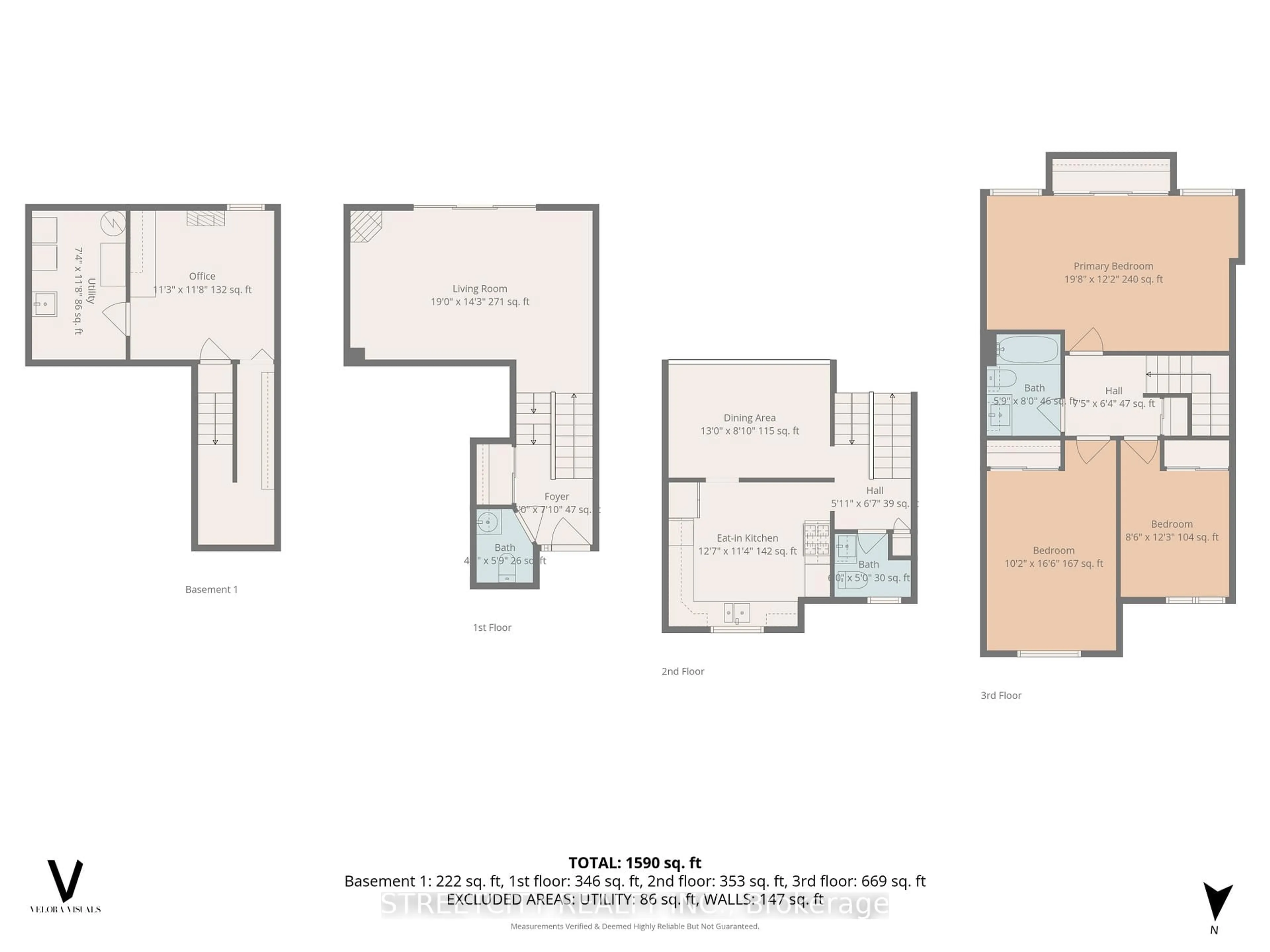 Floor plan for 159 Sandringham Cres #118, London South Ontario N6C 5A9