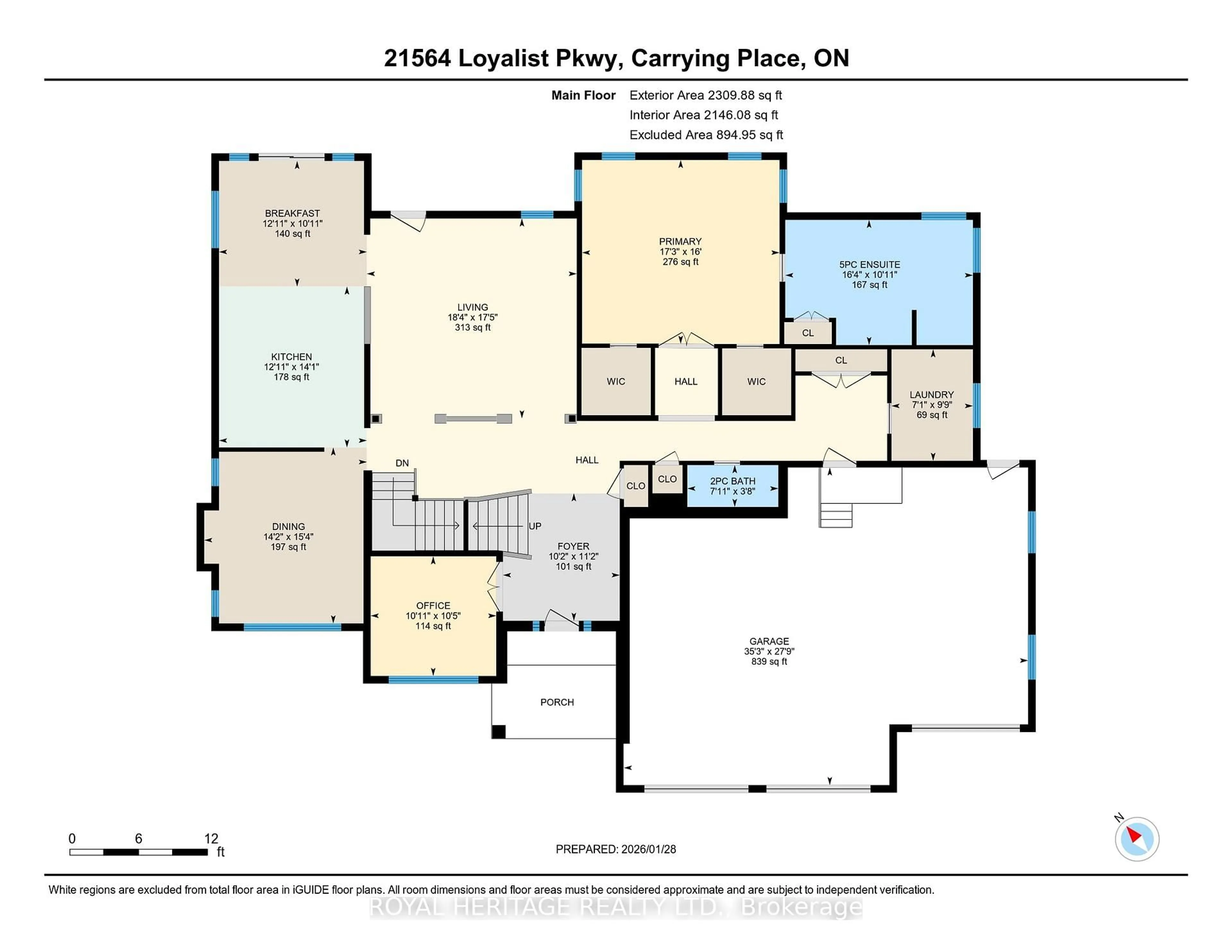 Floor plan for 21564 Loyalist Pkwy, Prince Edward County Ontario K0K 1L0