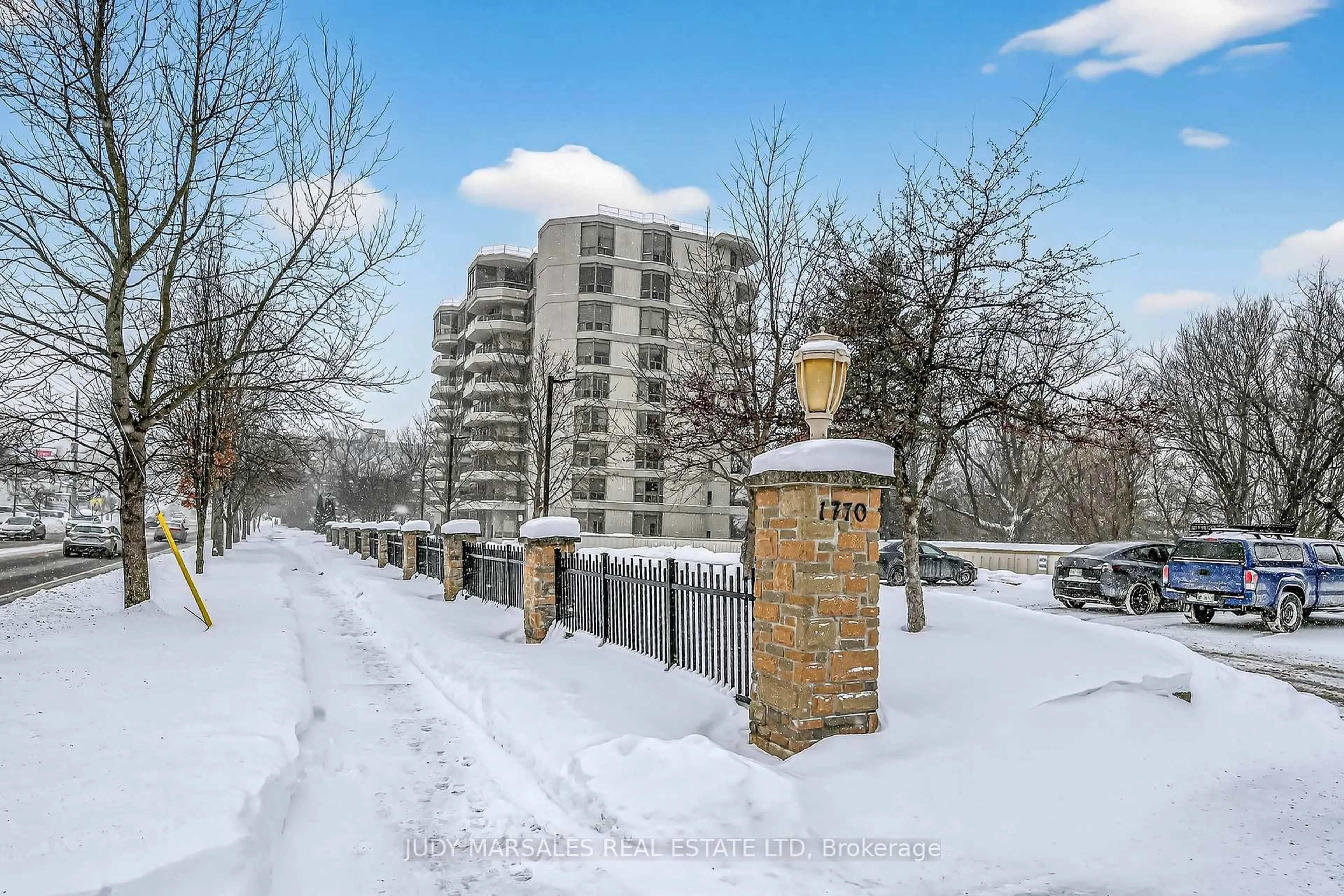 A pic from outside/outdoor area/front of a property/back of a property/a pic from drone, street for 1770 Main St #105, Hamilton Ontario L8S 1H1