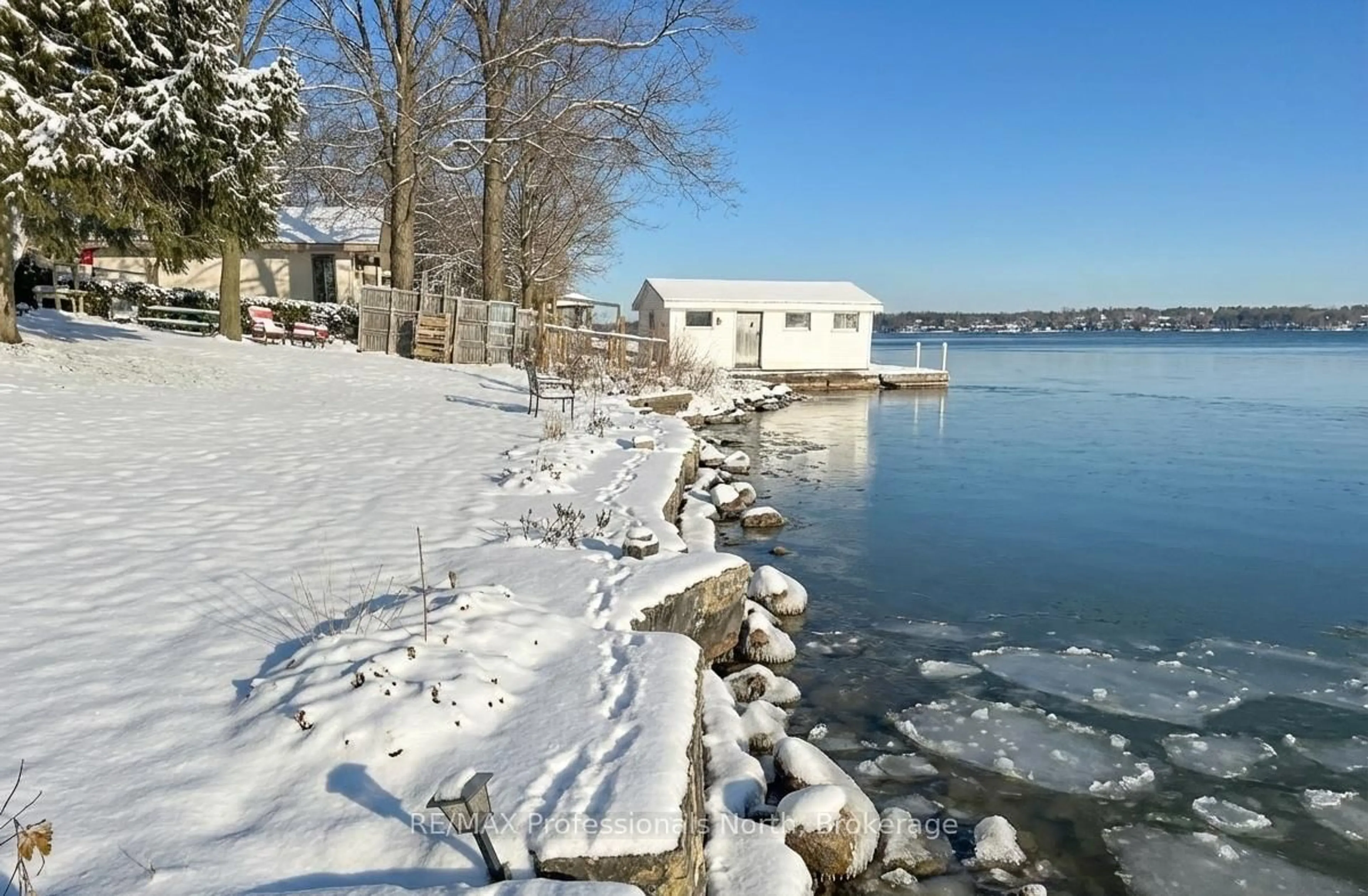 Patio, water/lake/river/ocean view for 563 Dalhaven Rd, Selwyn Ontario K0L 1T0