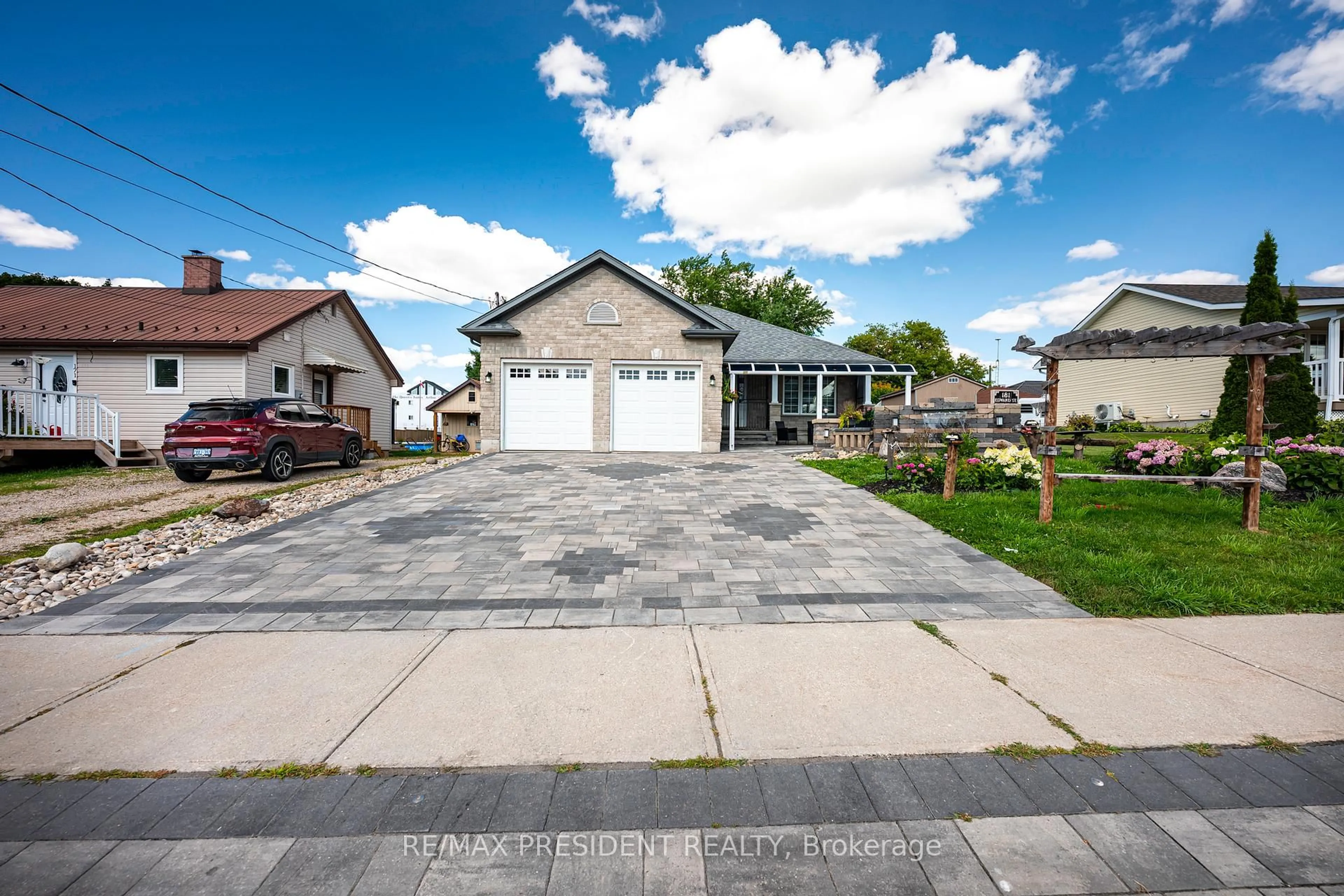 A pic from outside/outdoor area/front of a property/back of a property/a pic from drone, street for 181 Edward St, Wellington North Ontario N0G 1A0