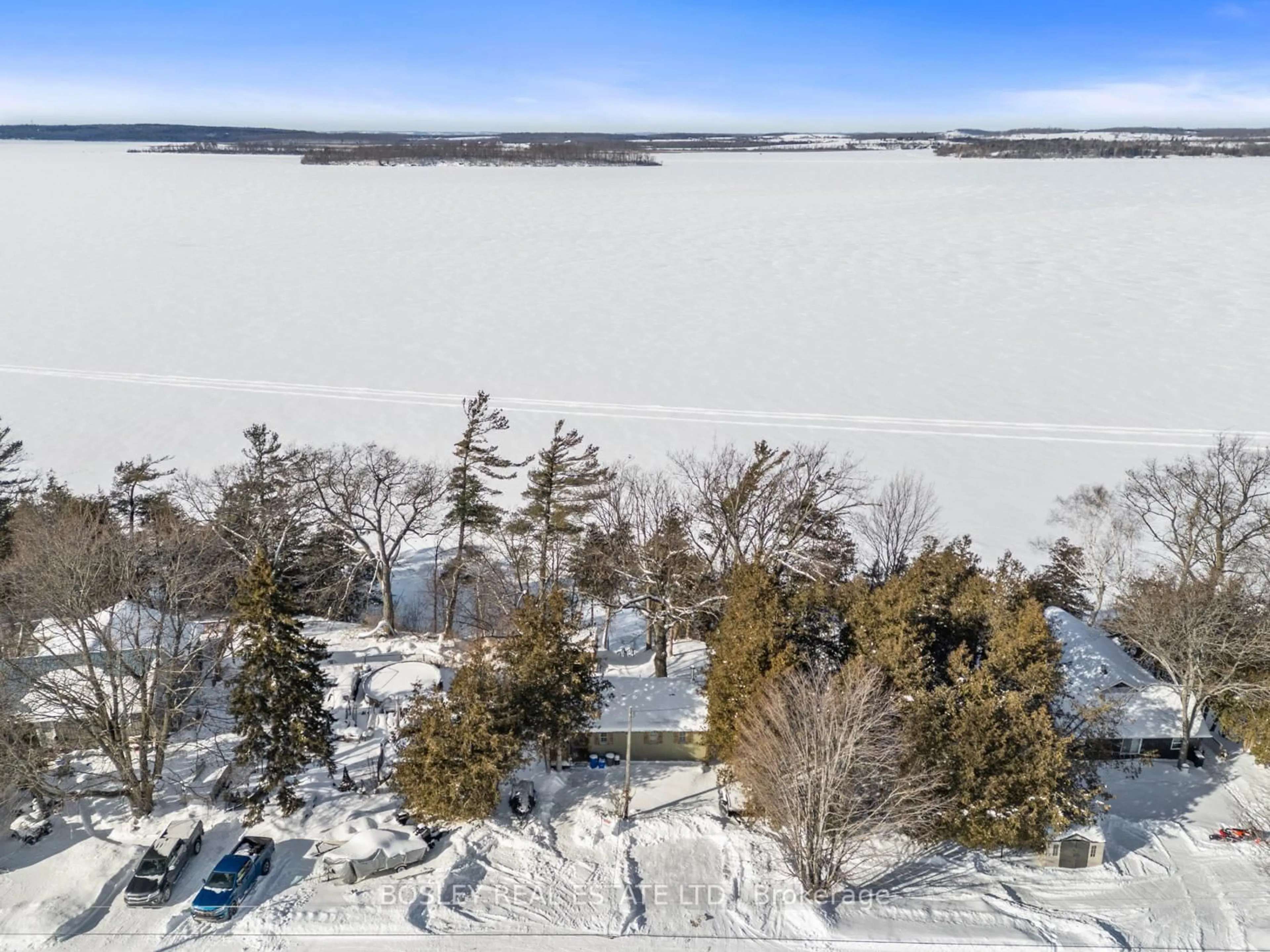 A pic from outside/outdoor area/front of a property/back of a property/a pic from drone, water/lake/river/ocean view for 6812 Shearer Point Rd, Alnwick/Haldimand Ontario K0K 2X0