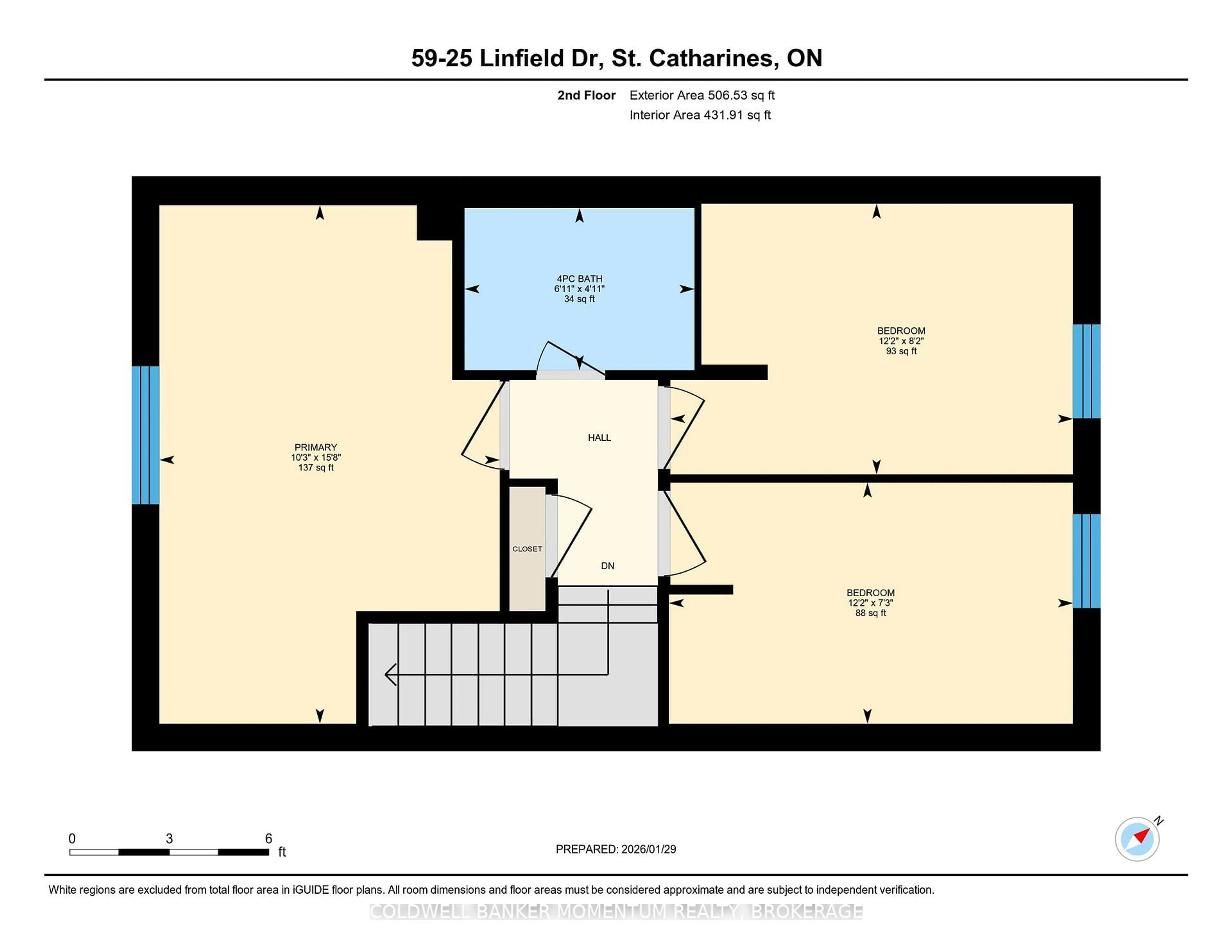 Floor plan for 25 Linfield Dr #59, St. Catharines Ontario L2N 5T7