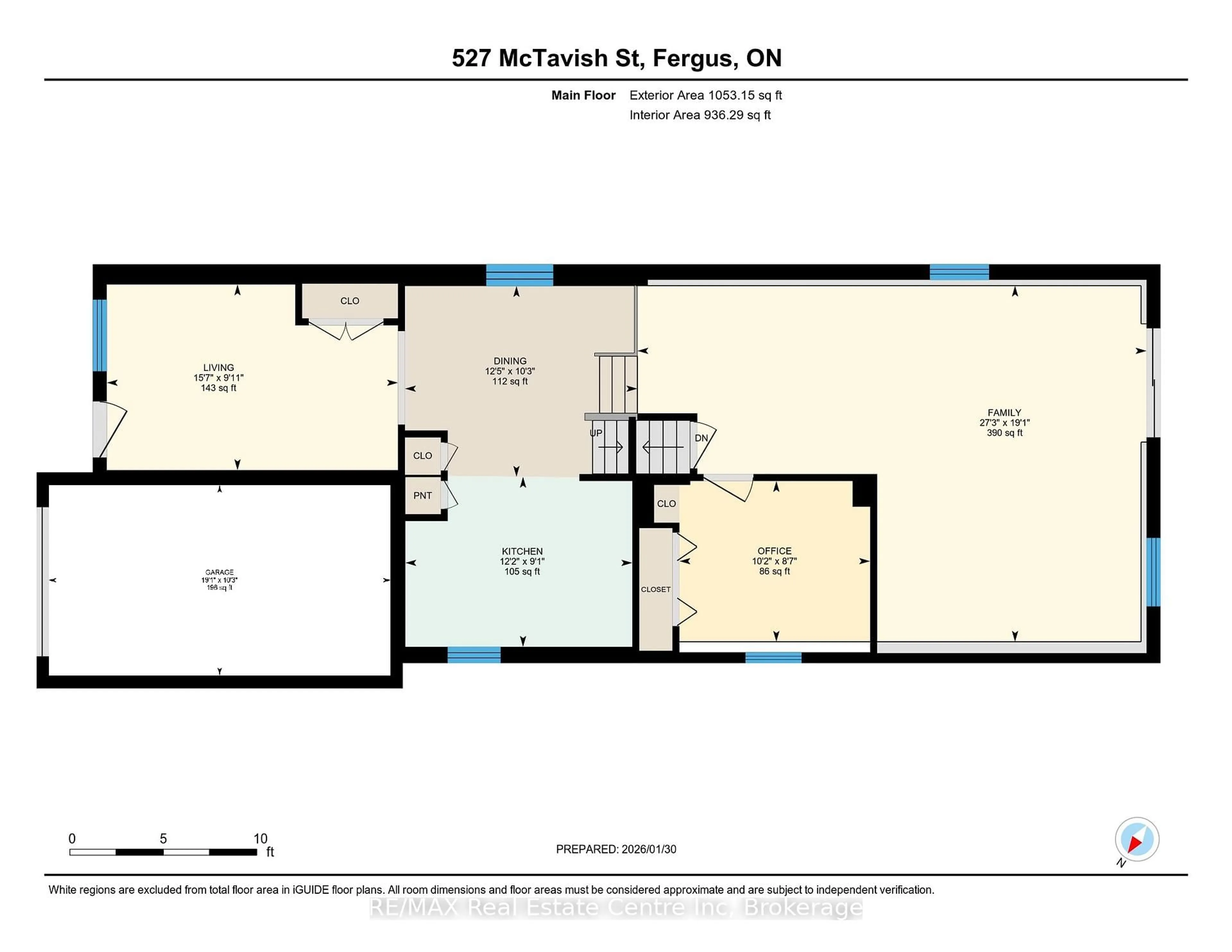 Floor plan for 527 McTavish St, Centre Wellington Ontario N1M 3P9