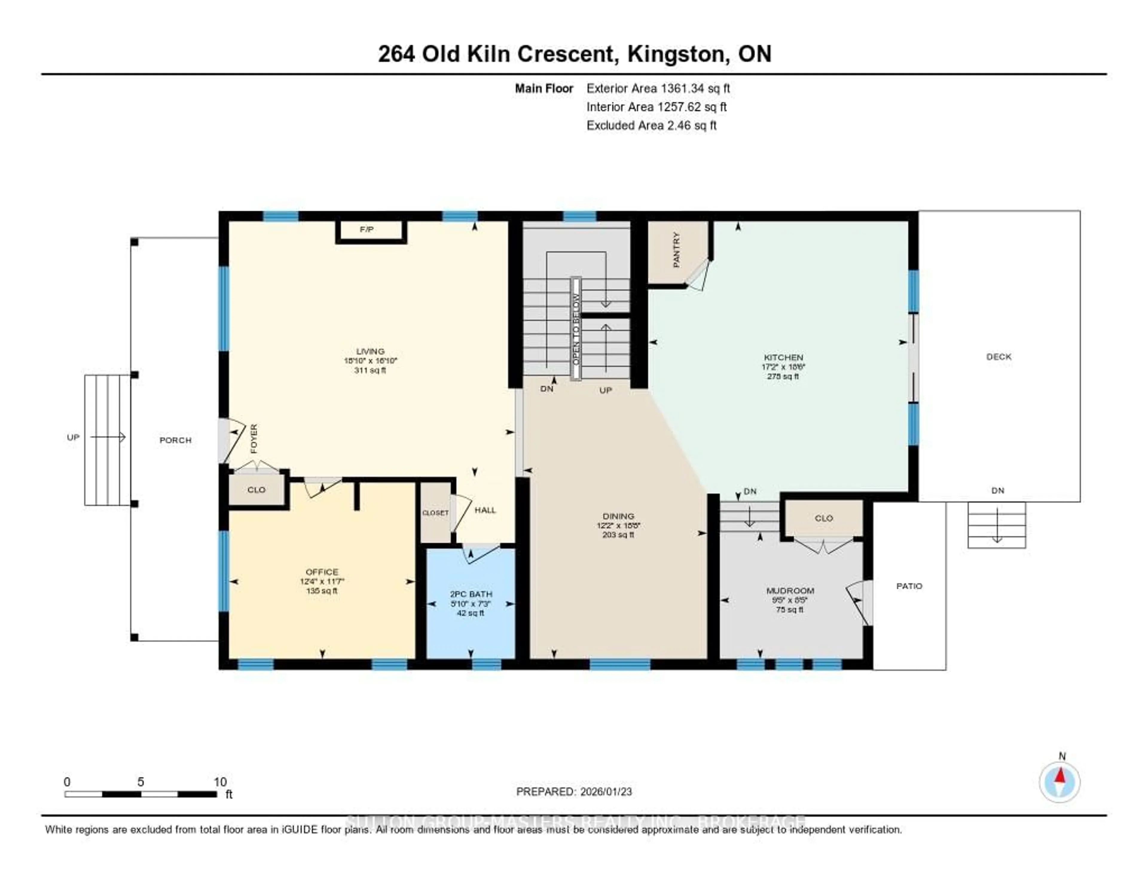 Floor plan for 264 Old Kiln Cres, Kingston Ontario K7K 0L7