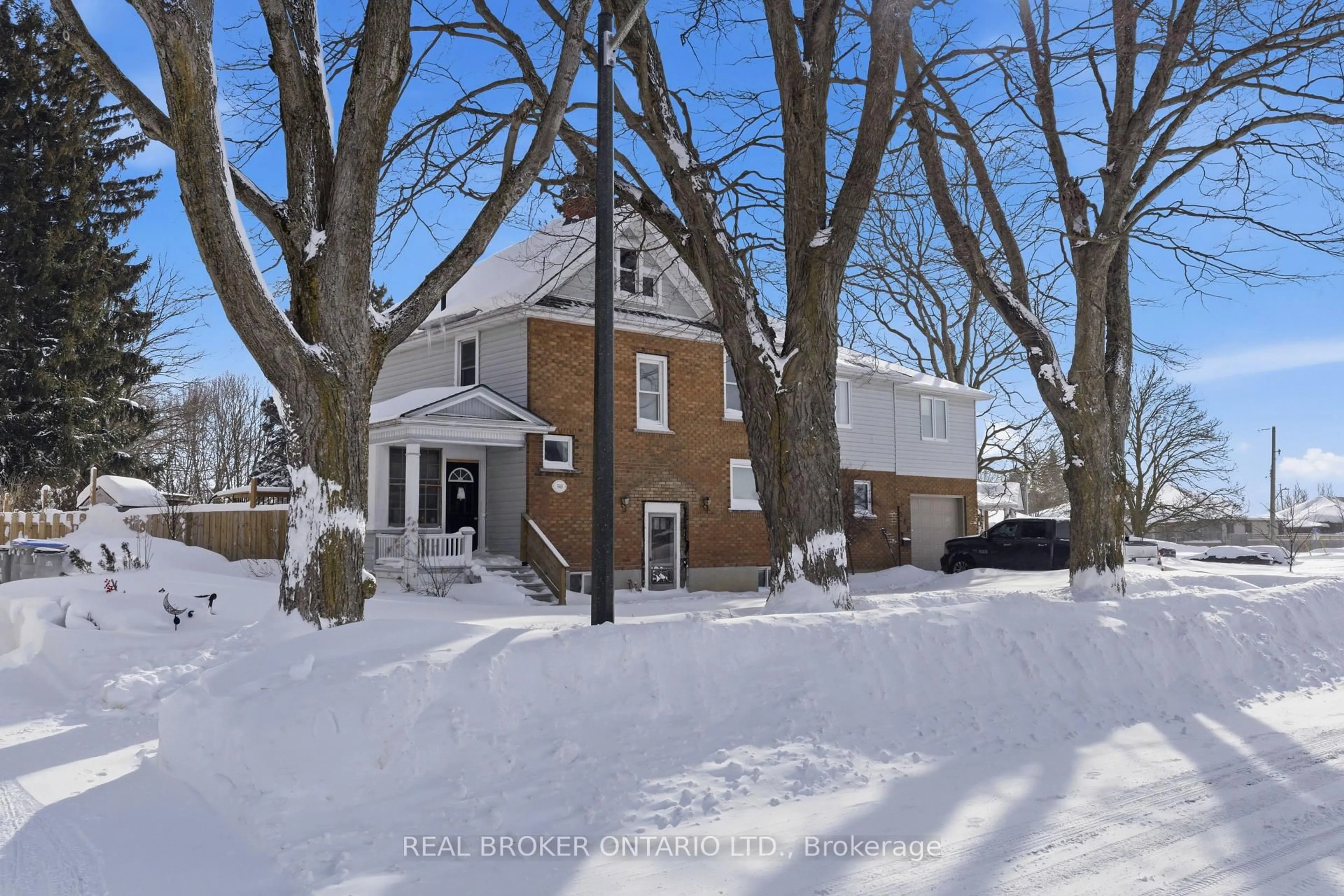 A pic from outside/outdoor area/front of a property/back of a property/a pic from drone, street for 540 Wellington Ave, North Perth Ontario N4W 2J5