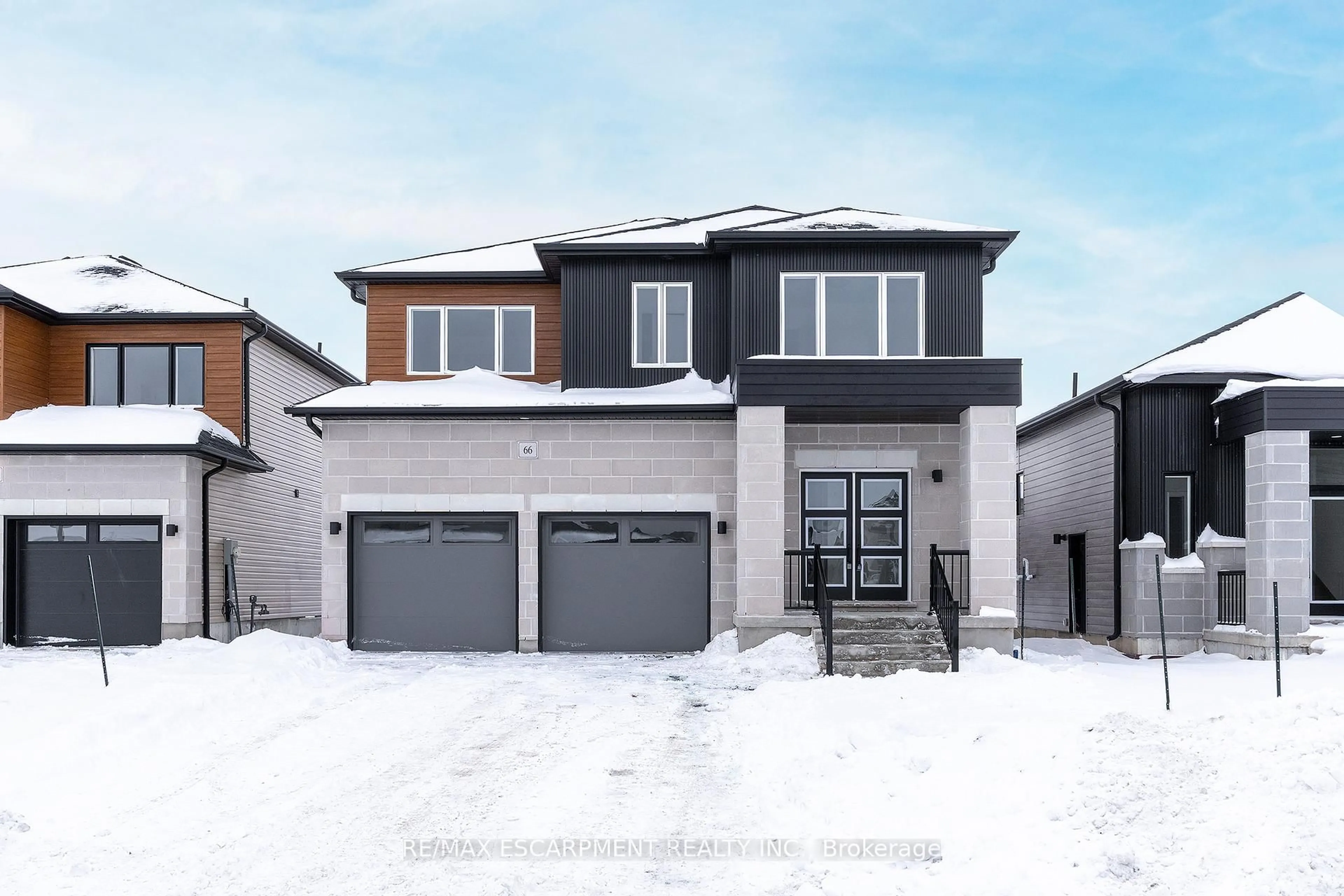 Home with brick exterior material, street for 66 Dusenbury Dr, Bissett Creek Ontario K0H 2H0