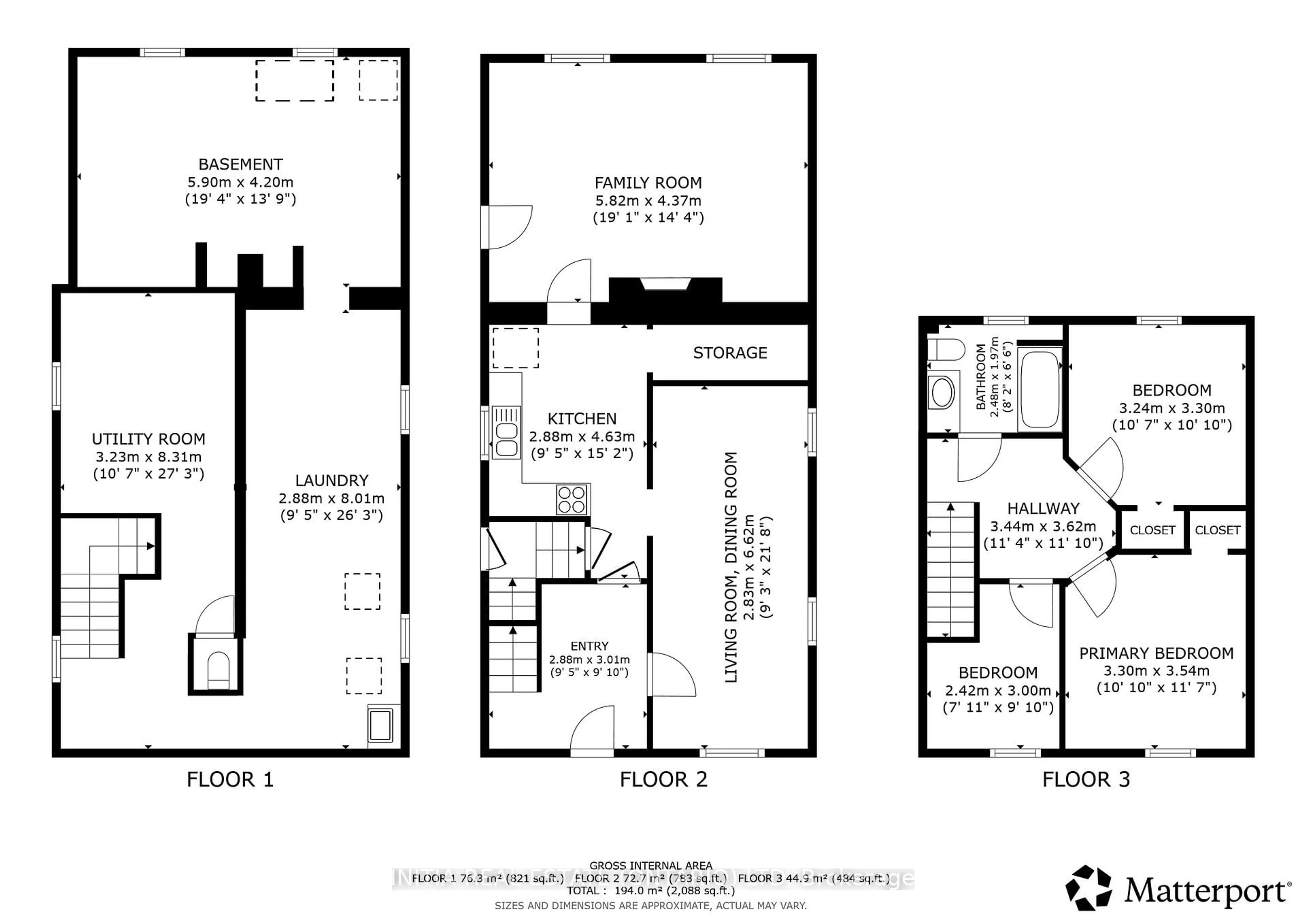 Floor plan for 201 Norfolk St, Stratford Ontario N5A 3Z1