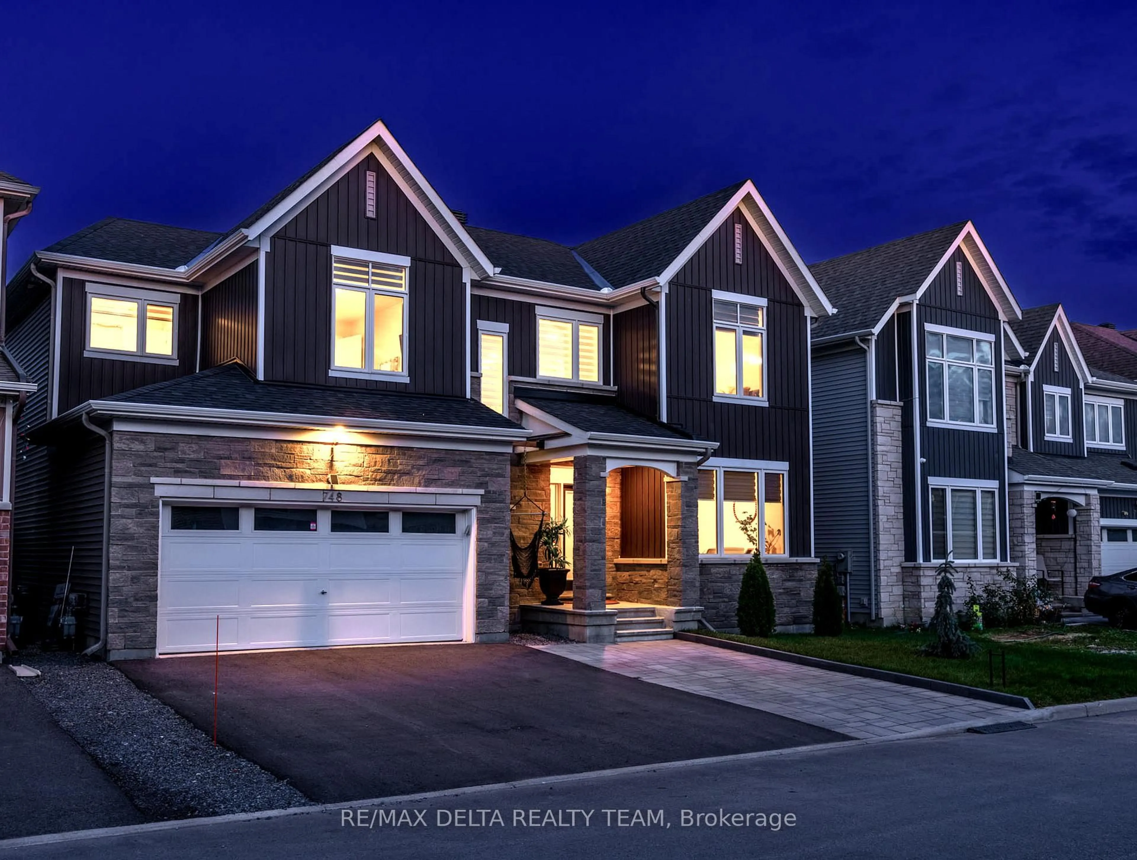 Home with vinyl exterior material, street for 748 Vennecy Terr, Ottawa Ontario K1W 1H2