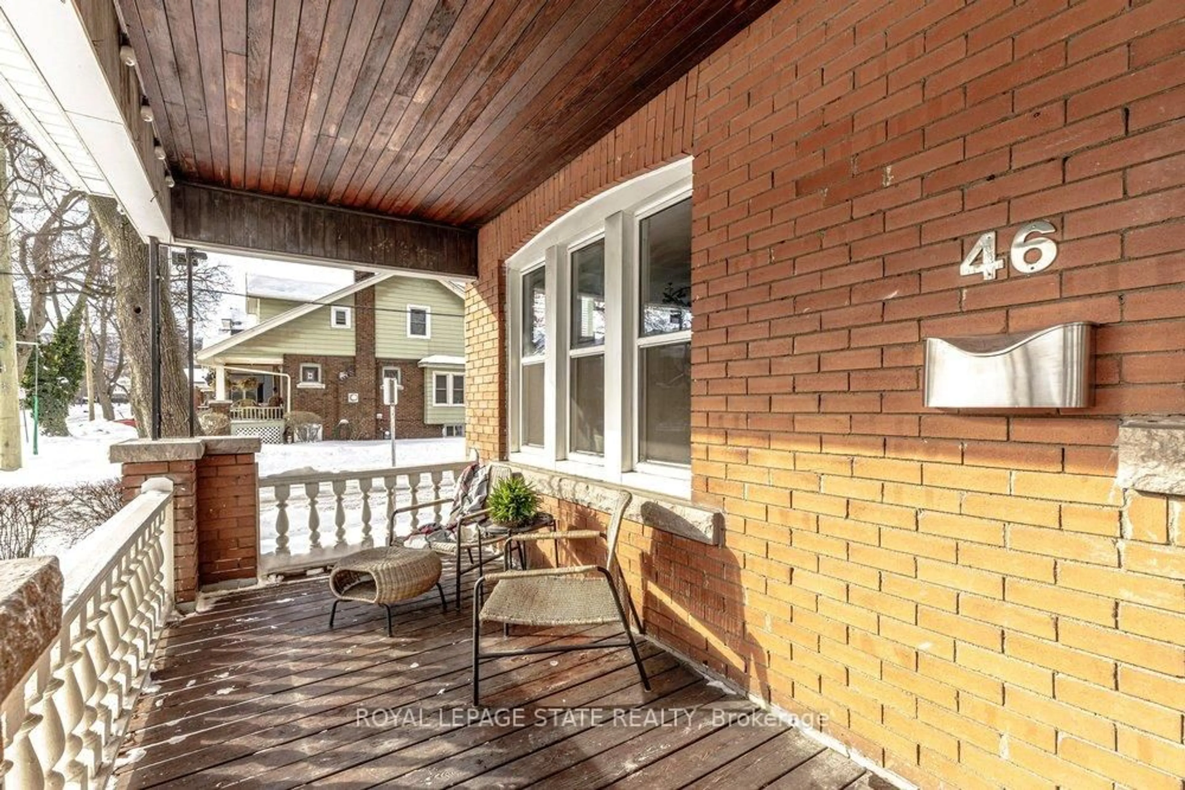 Patio, street for 46 Connaught Ave, Hamilton Ontario L8M 3C2
