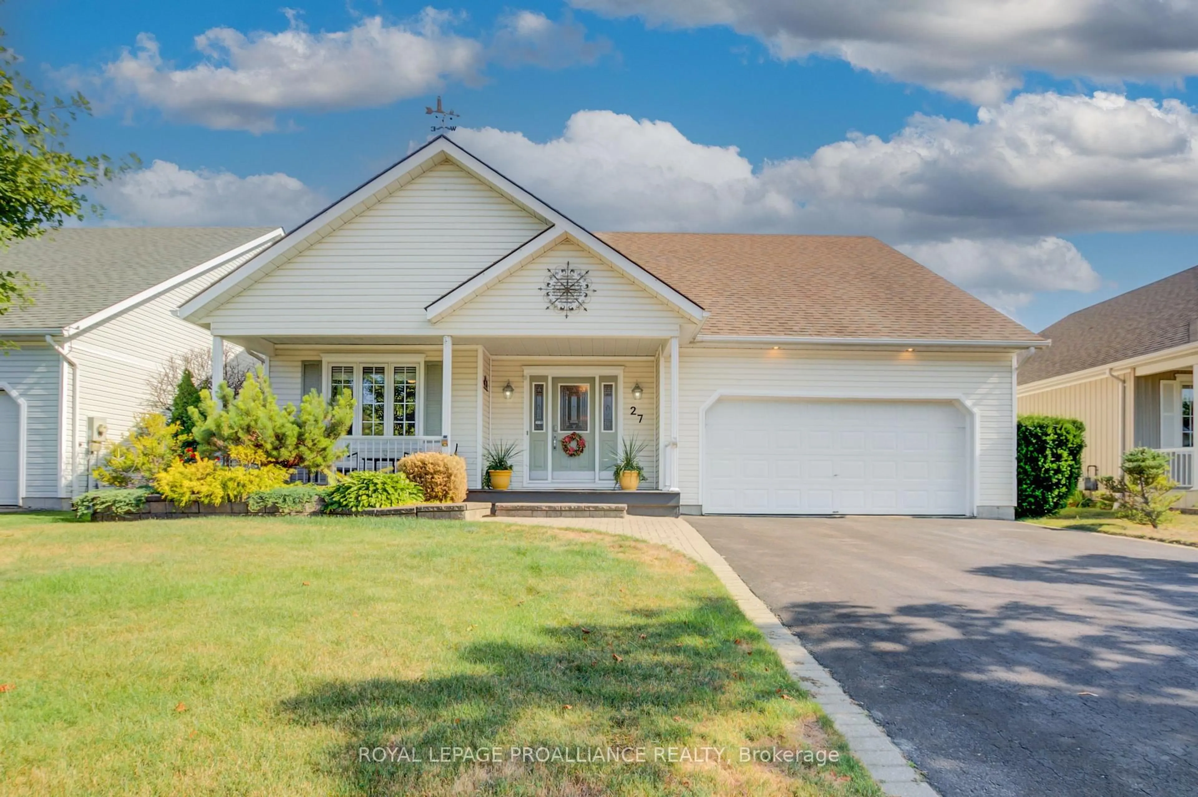 Home with vinyl exterior material, street for 27 Sandpiper Way, Brighton Ontario K0K 1H0