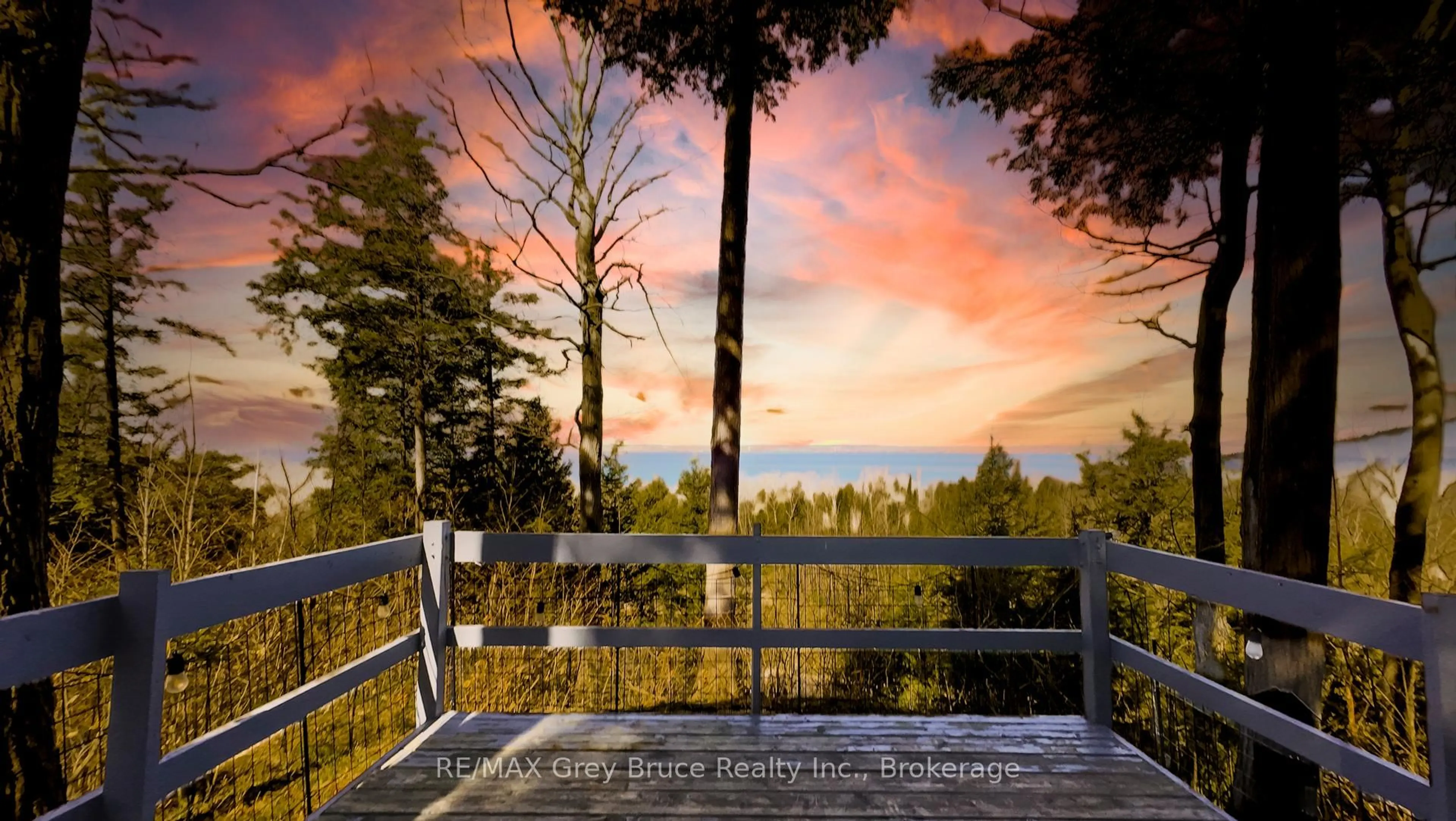 Patio, forest/trees view for 128 Thornridge Rd, Meaford Ontario N0H 1B0