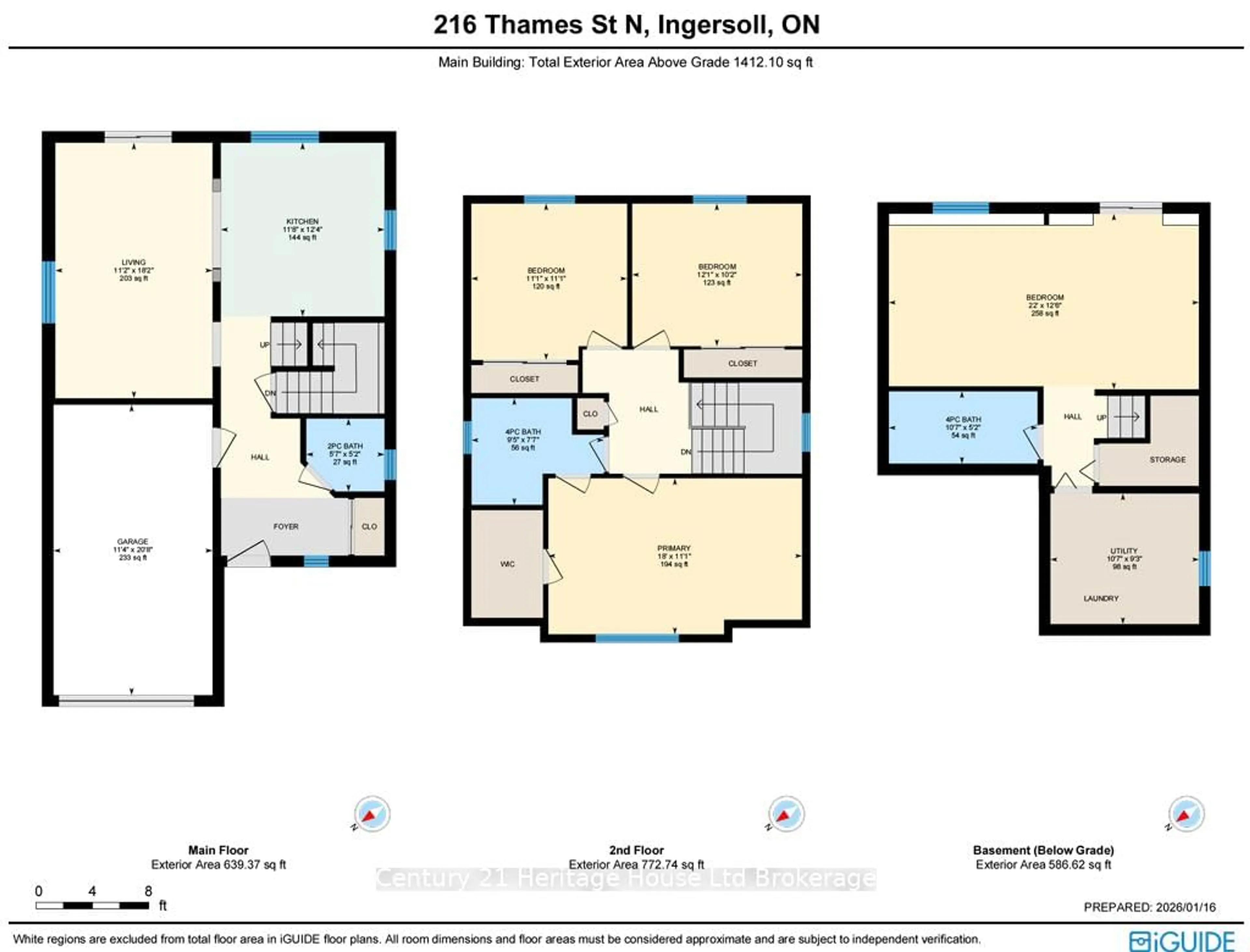 Floor plan for 216 Thames St, Ingersoll Ontario N5C 3E4