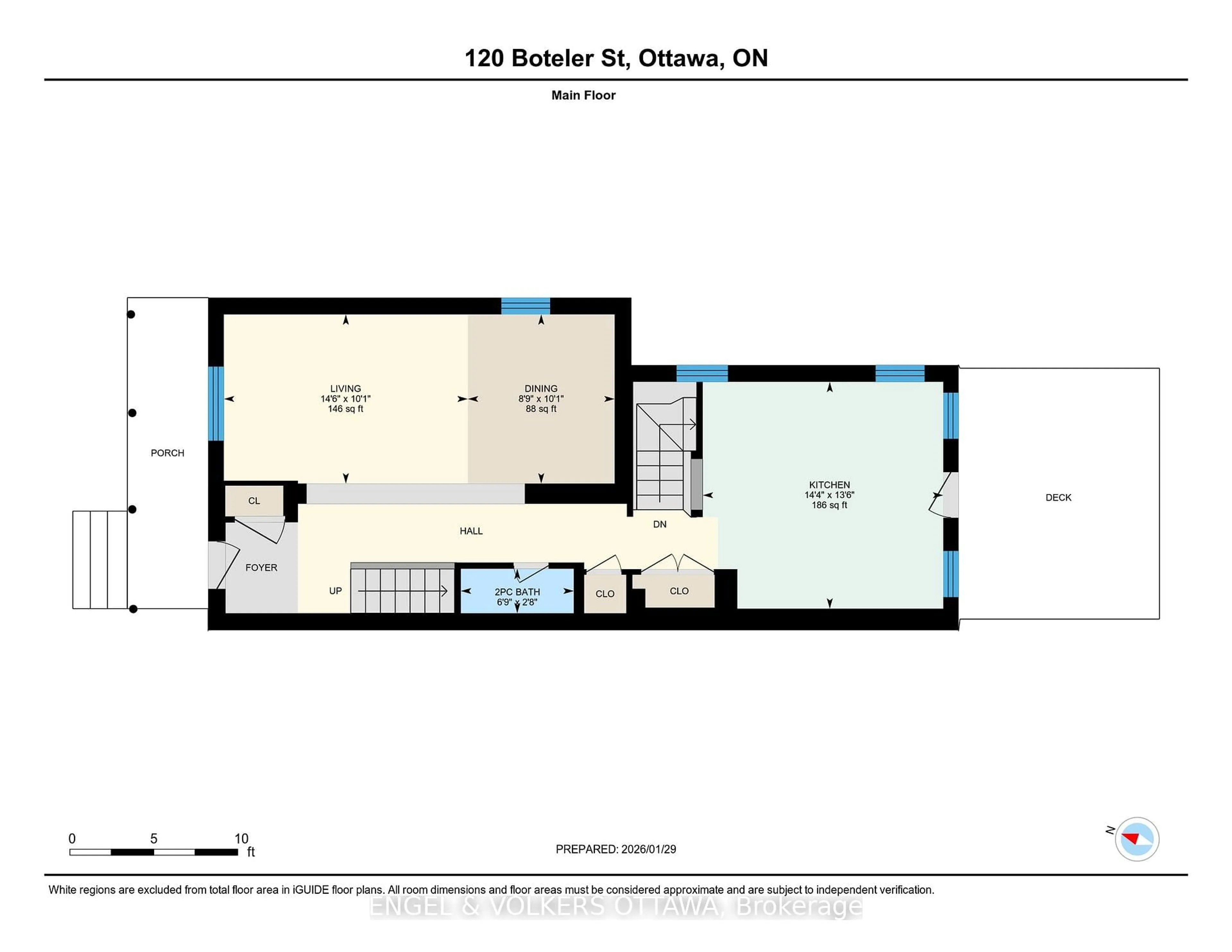 Floor plan for 120 Boteler St, Ottawa Ontario K1N 5A6