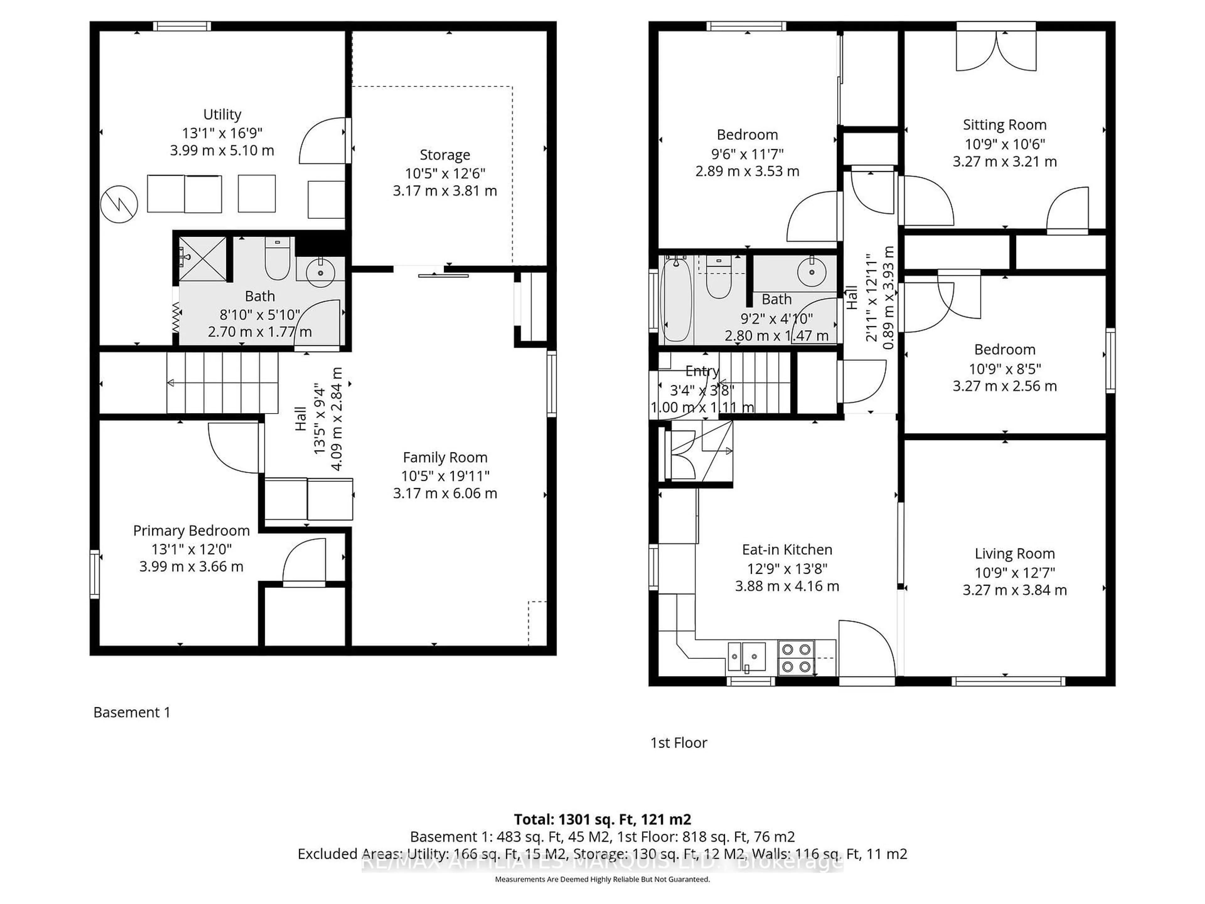 Floor plan for 605 Twelfth St, Cornwall Ontario K6H 3B2