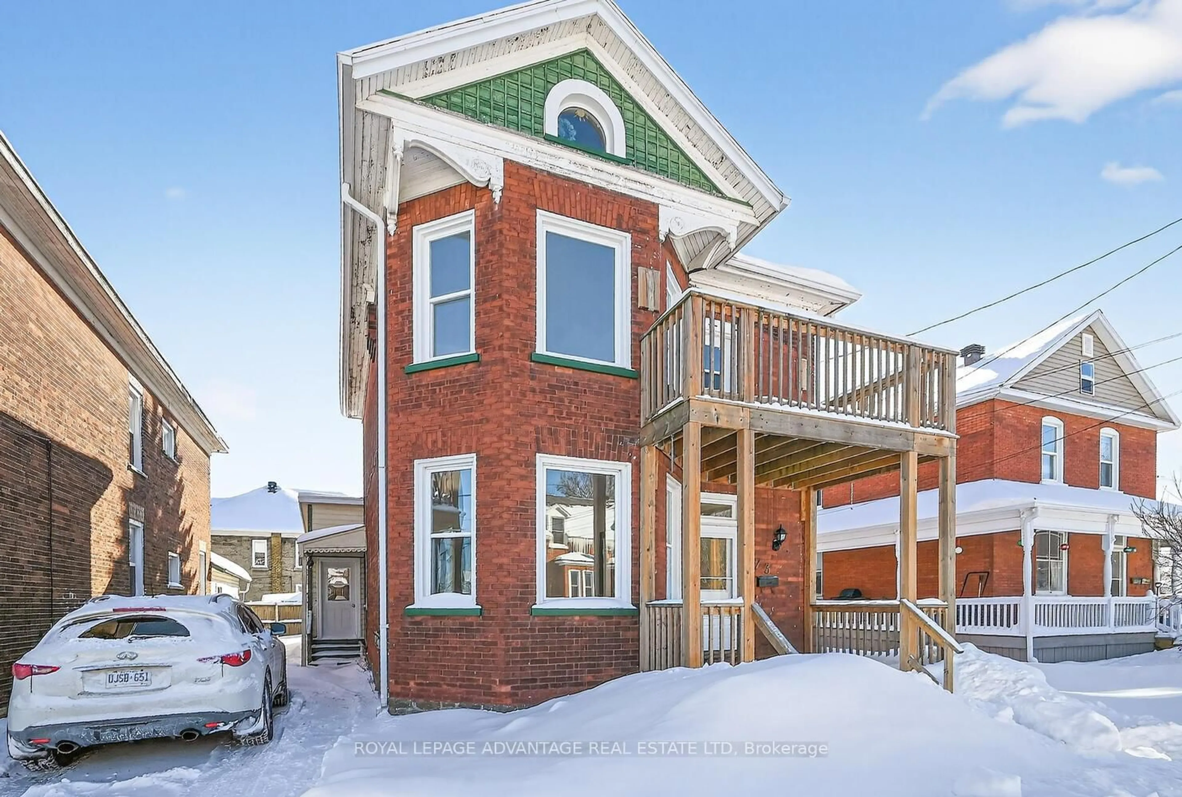 Home with brick exterior material, street for 73 Russell St, Smiths Falls Ontario K7A 1G5