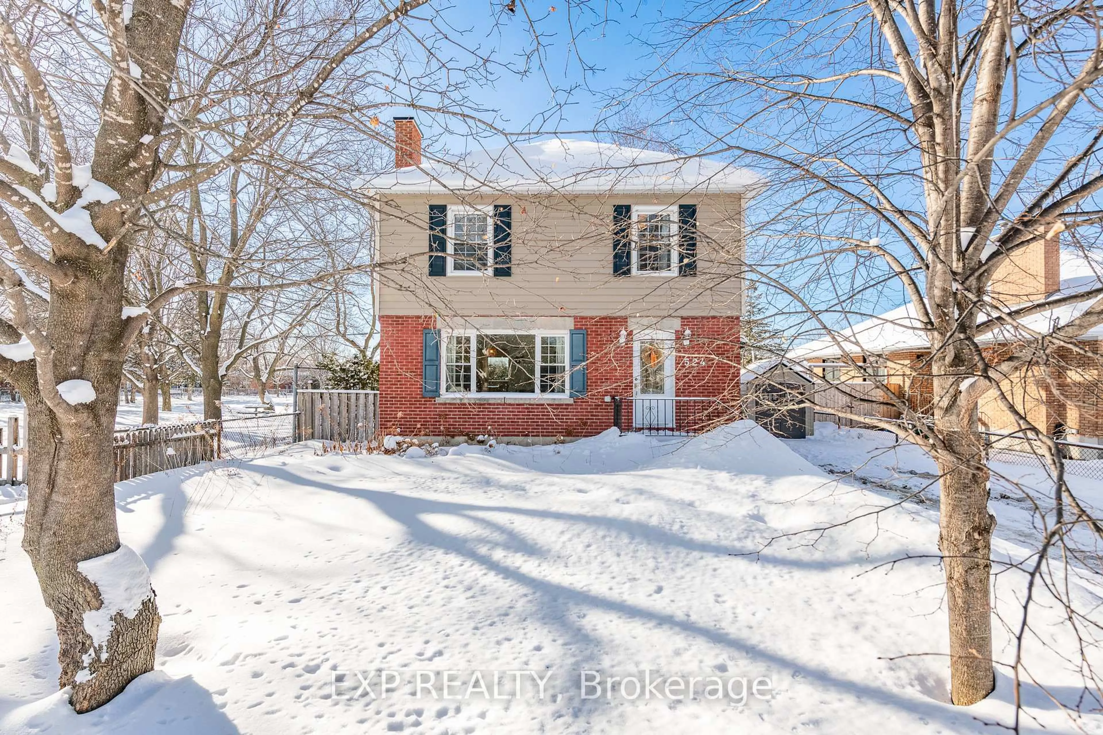 Home with brick exterior material, street for 524 Wolffdale Cres, Ottawa Ontario K1K 1N5