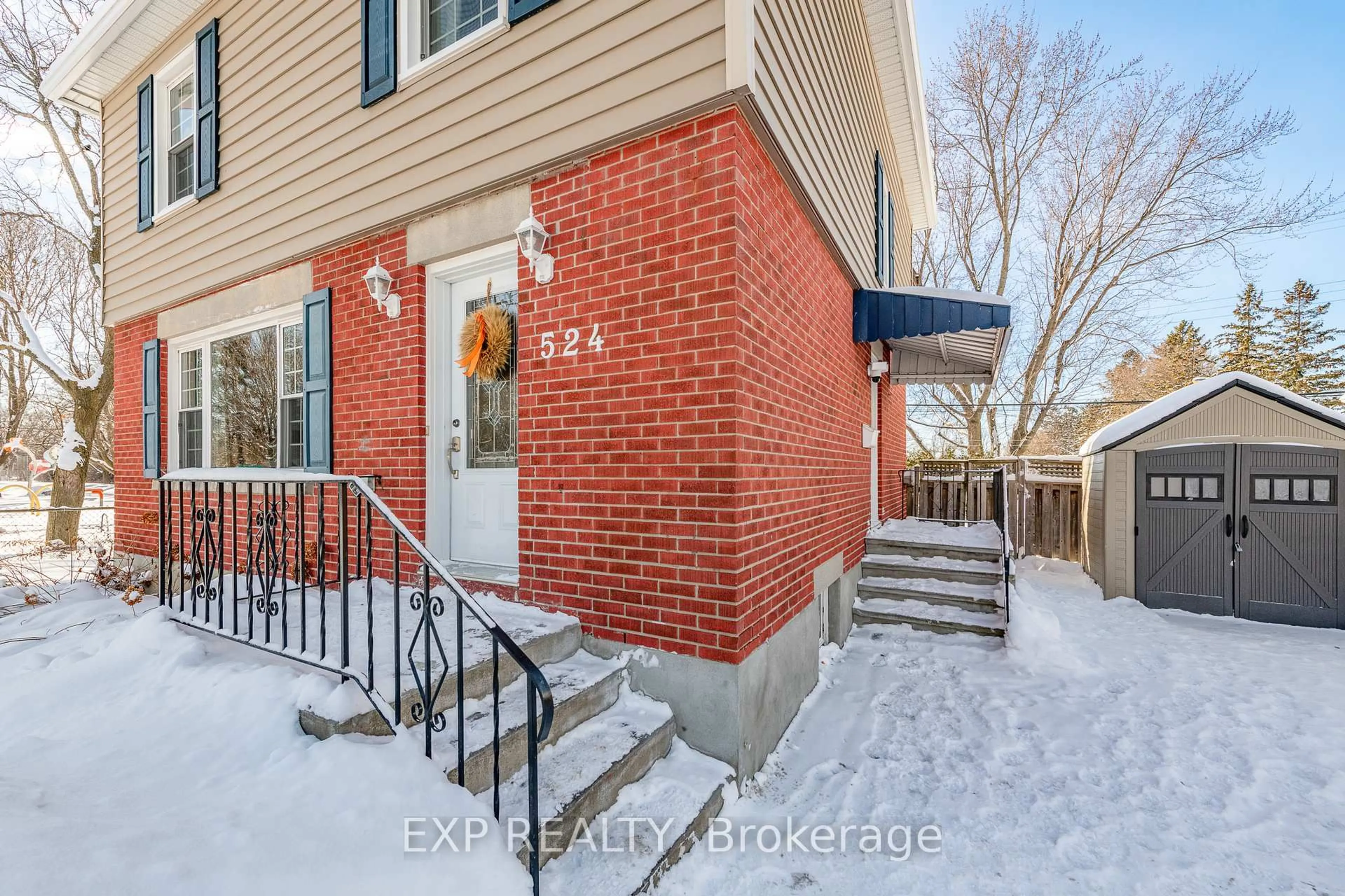 Home with brick exterior material, street for 524 Wolffdale Cres, Ottawa Ontario K1K 1N5