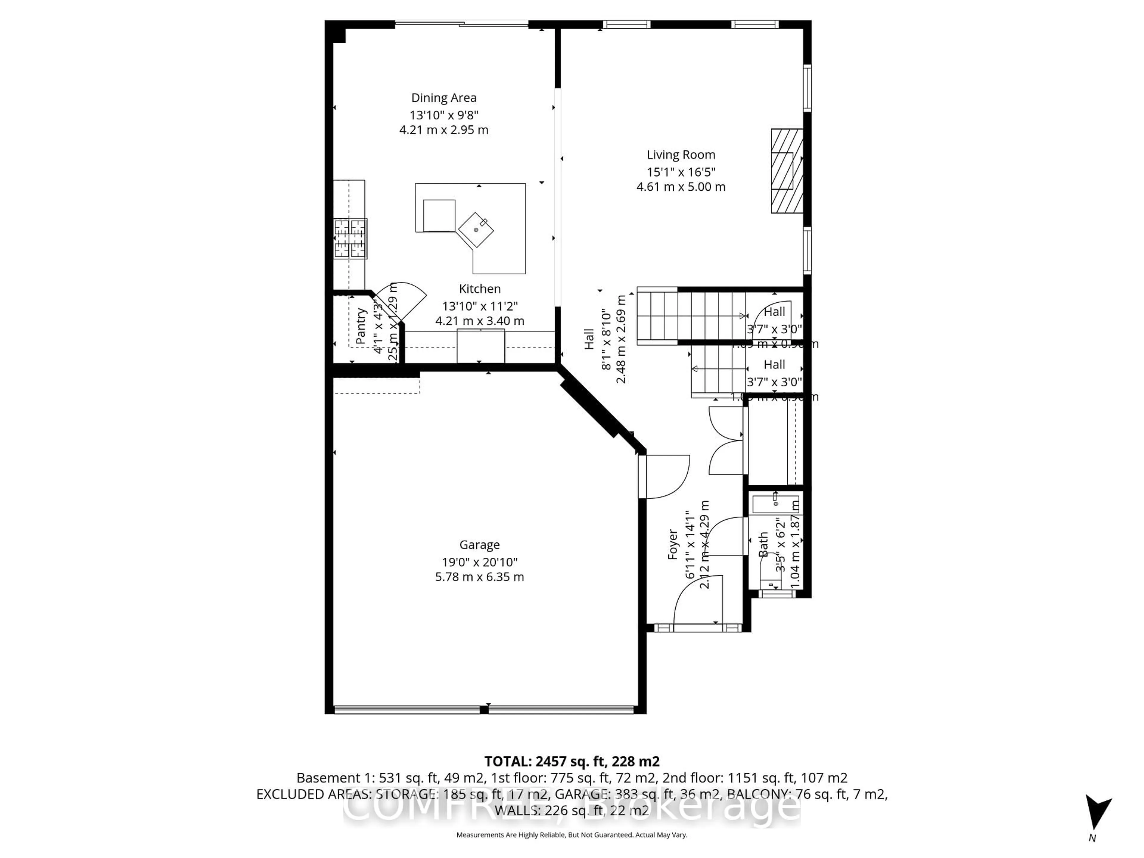 Floor plan for 61 Evergreens Dr, Grimsby Ontario L3M 0A9