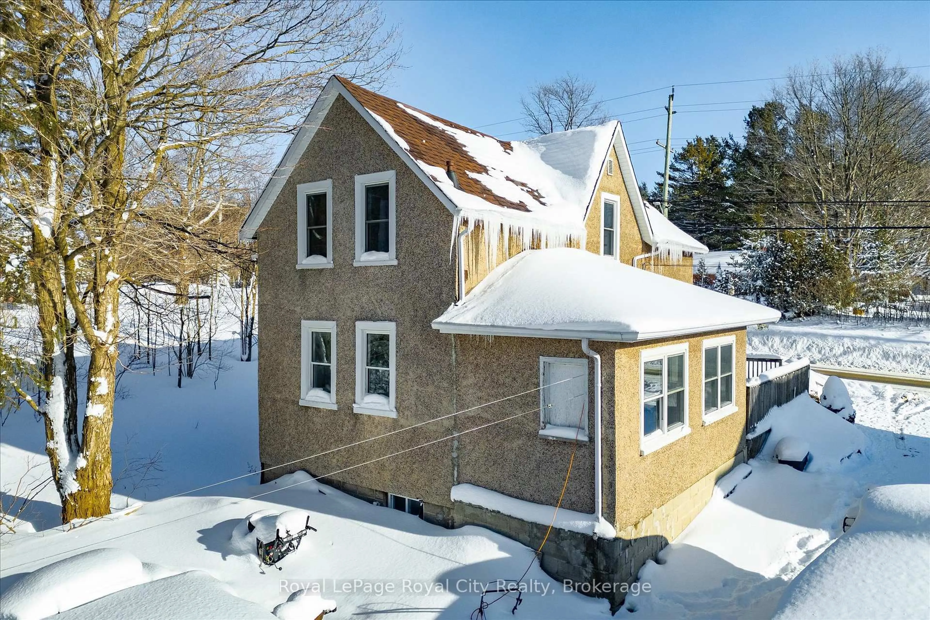 A pic from outside/outdoor area/front of a property/back of a property/a pic from drone, street for 400075 Grey Road 4, Grey Highlands Ontario N0C 1L0