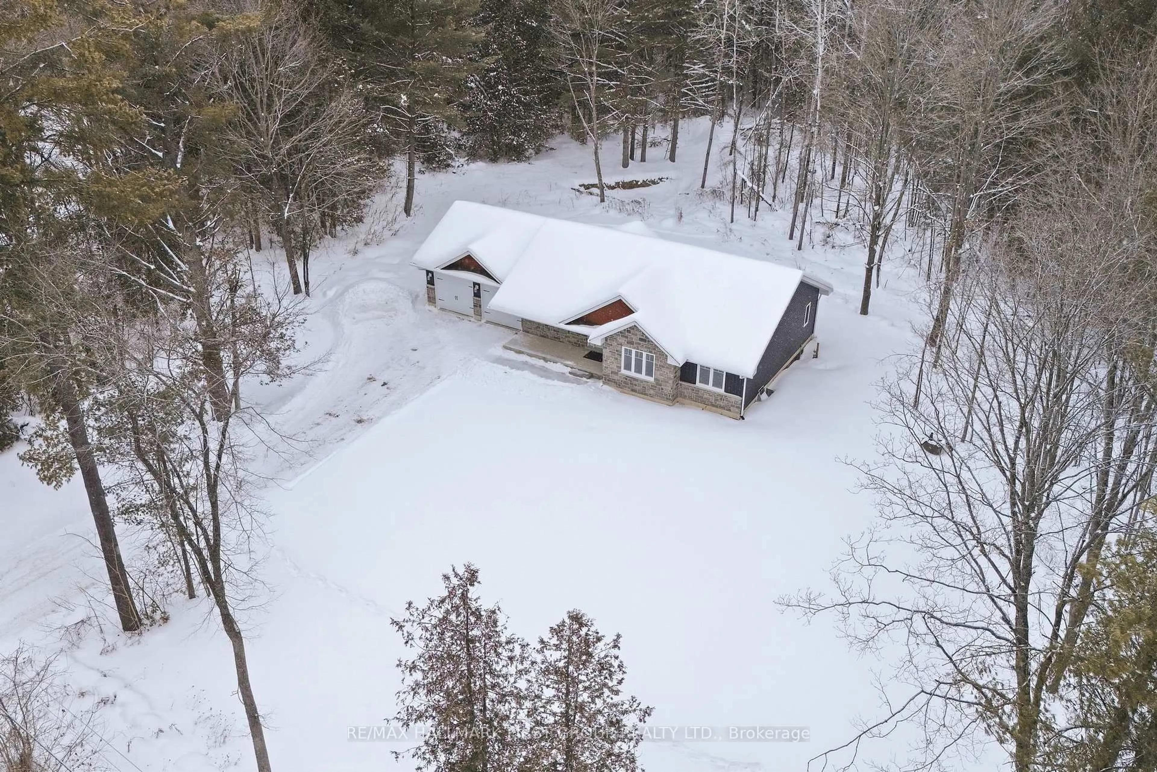 A pic from outside/outdoor area/front of a property/back of a property/a pic from drone, unknown for 35 Crookston Rd, Madoc Ontario K0K 2K0