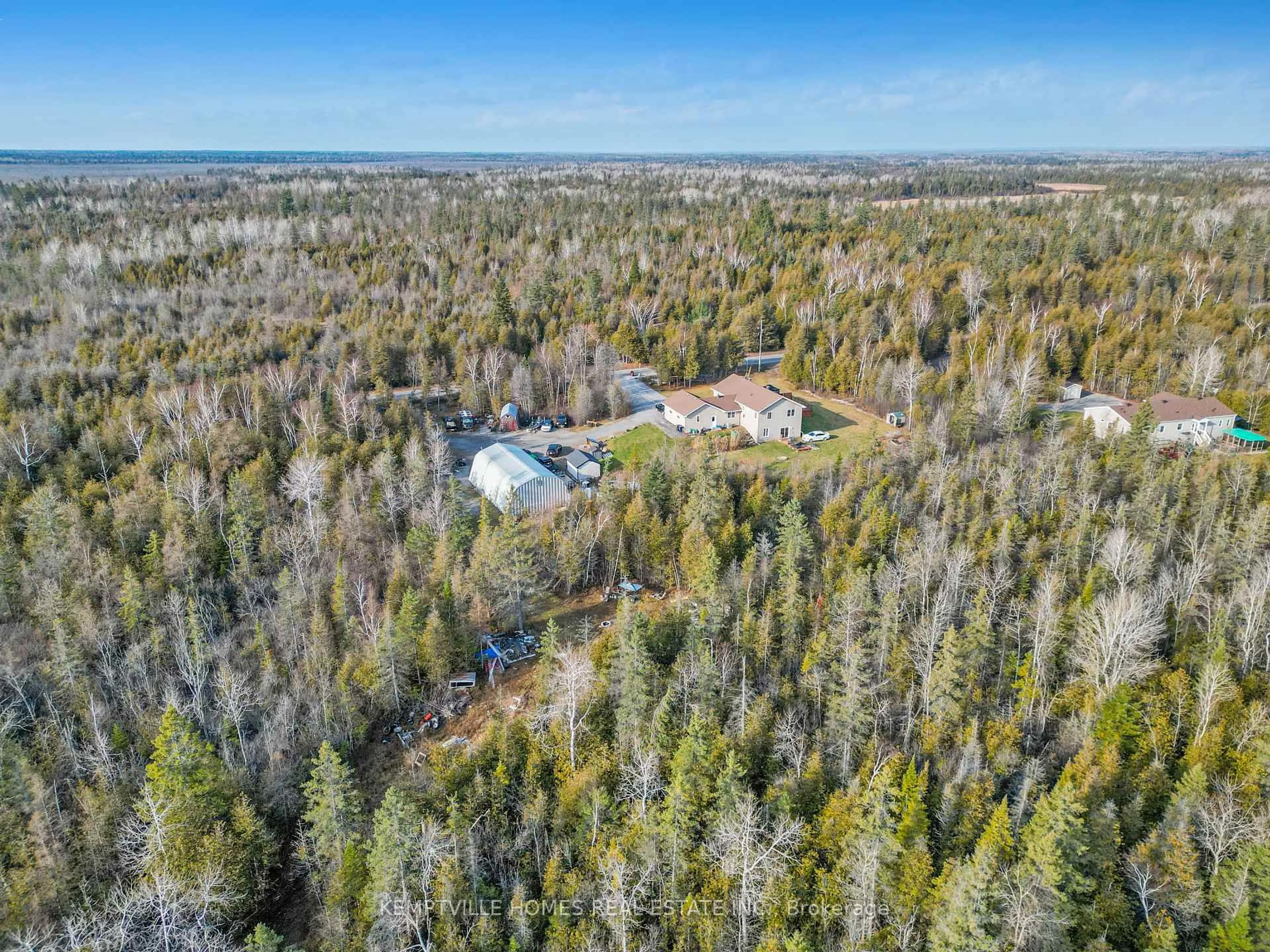 A pic from outside/outdoor area/front of a property/back of a property/a pic from drone, forest/trees view for 7151 GALLAGHER Rd, North Gower Ontario K0A 2T0